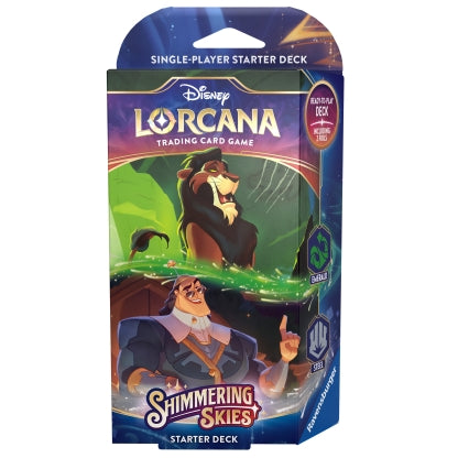 Disney Lorcana TCG S5 Shimmering Skies Starter Deck – Emerald & Steel