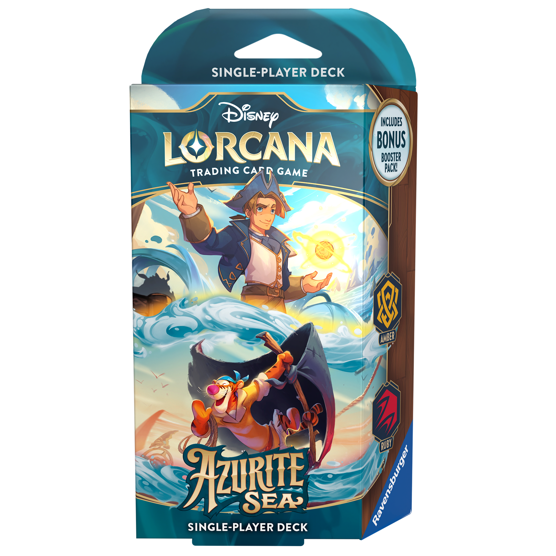 Disney Lorcana Series 6 Azurite Sea Single-Player Deck: Amber & Ruby - Toyworld NZ
