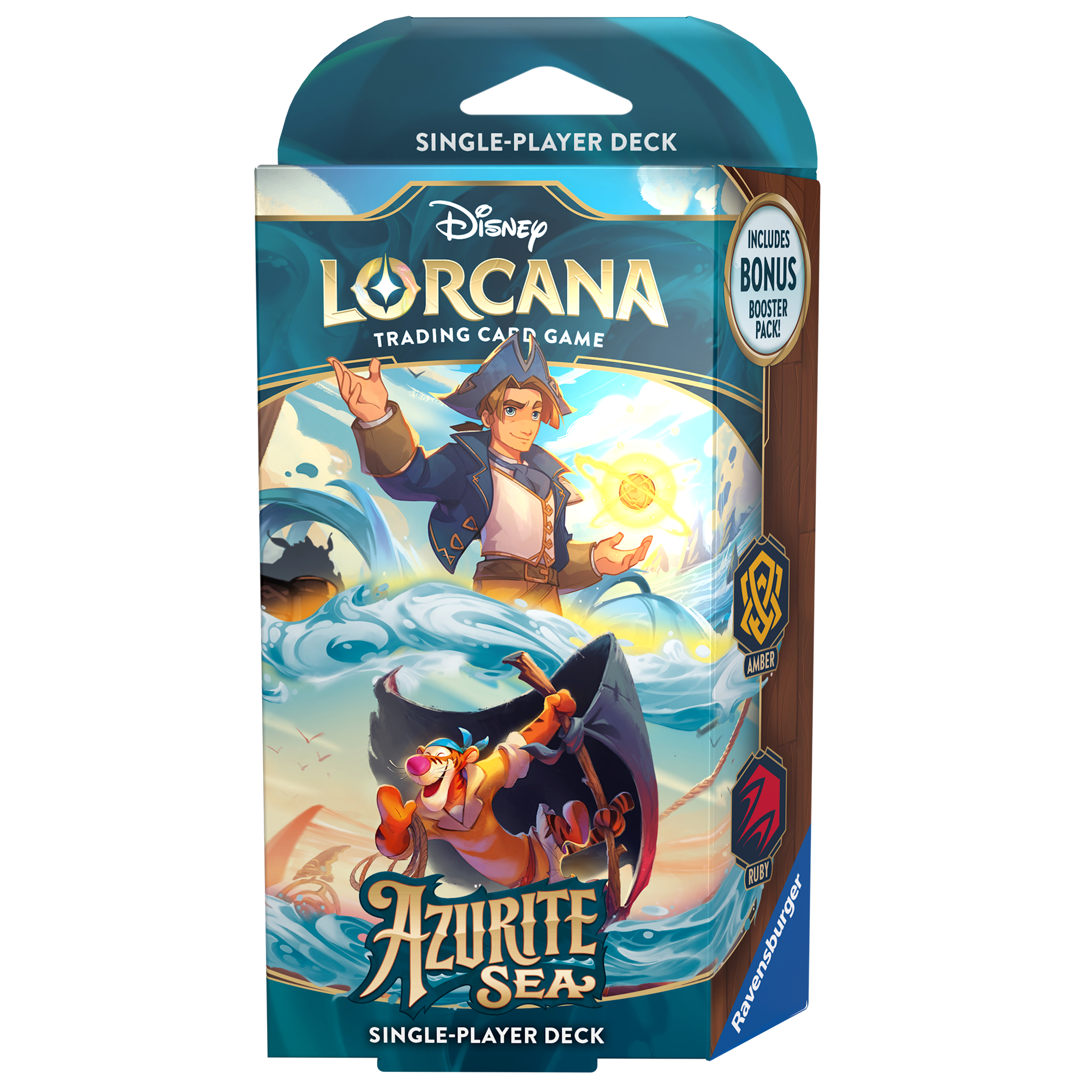 Disney Lorcana Series 6 Azurite Sea Single-Player Deck: Amber & Ruby