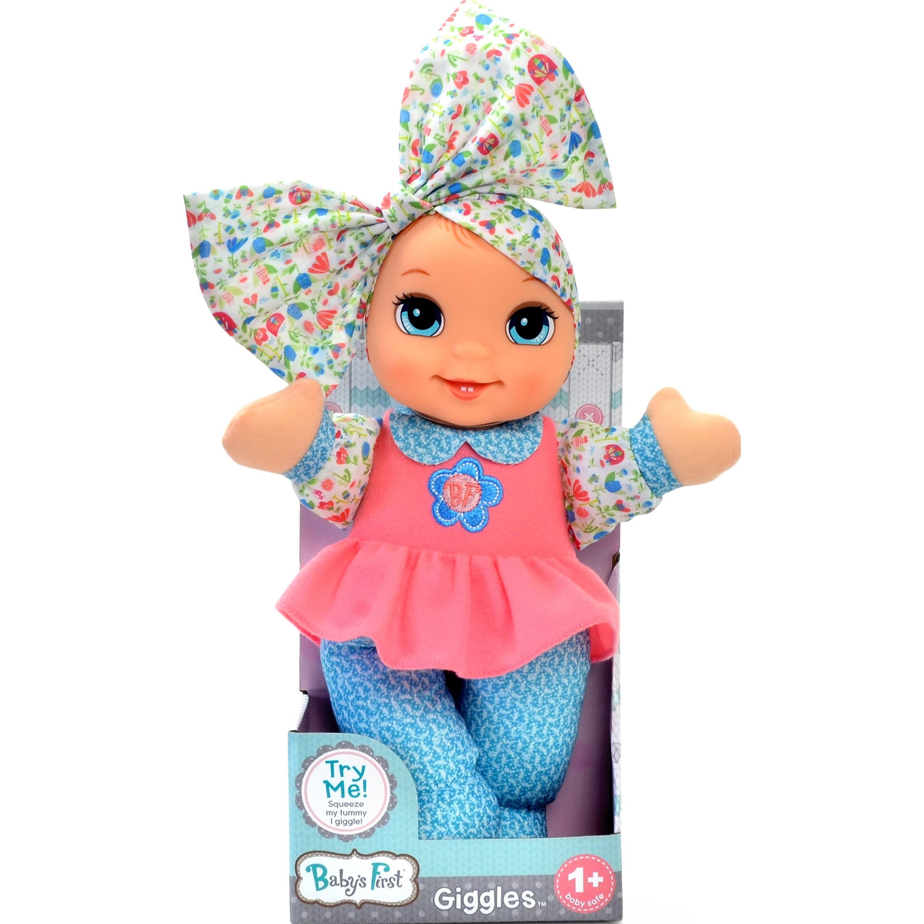 Goldberger Baby's First Giggles Doll With Sound Assorted Styles