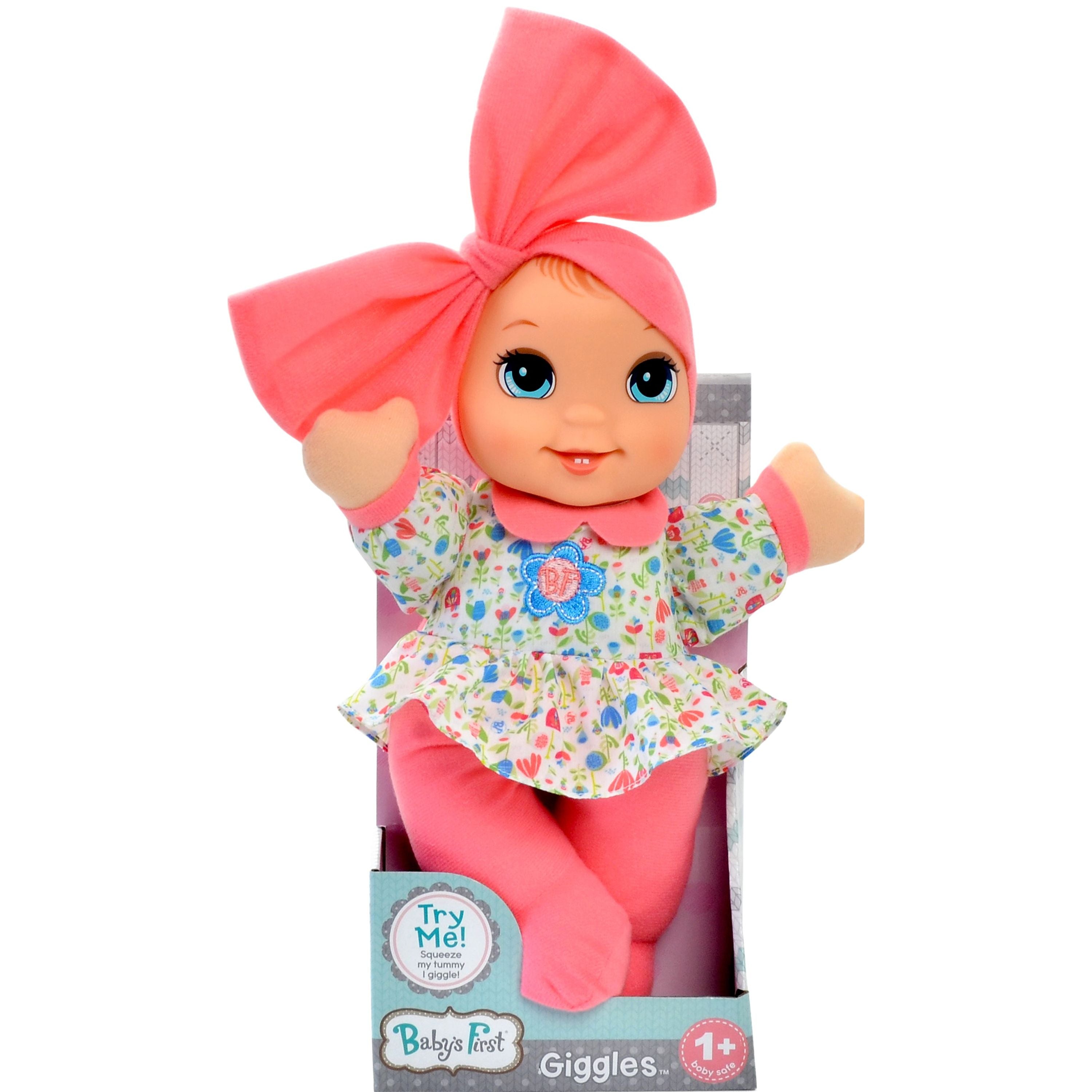 Goldberger Baby's First Giggles Doll With Sound Assorted Styles