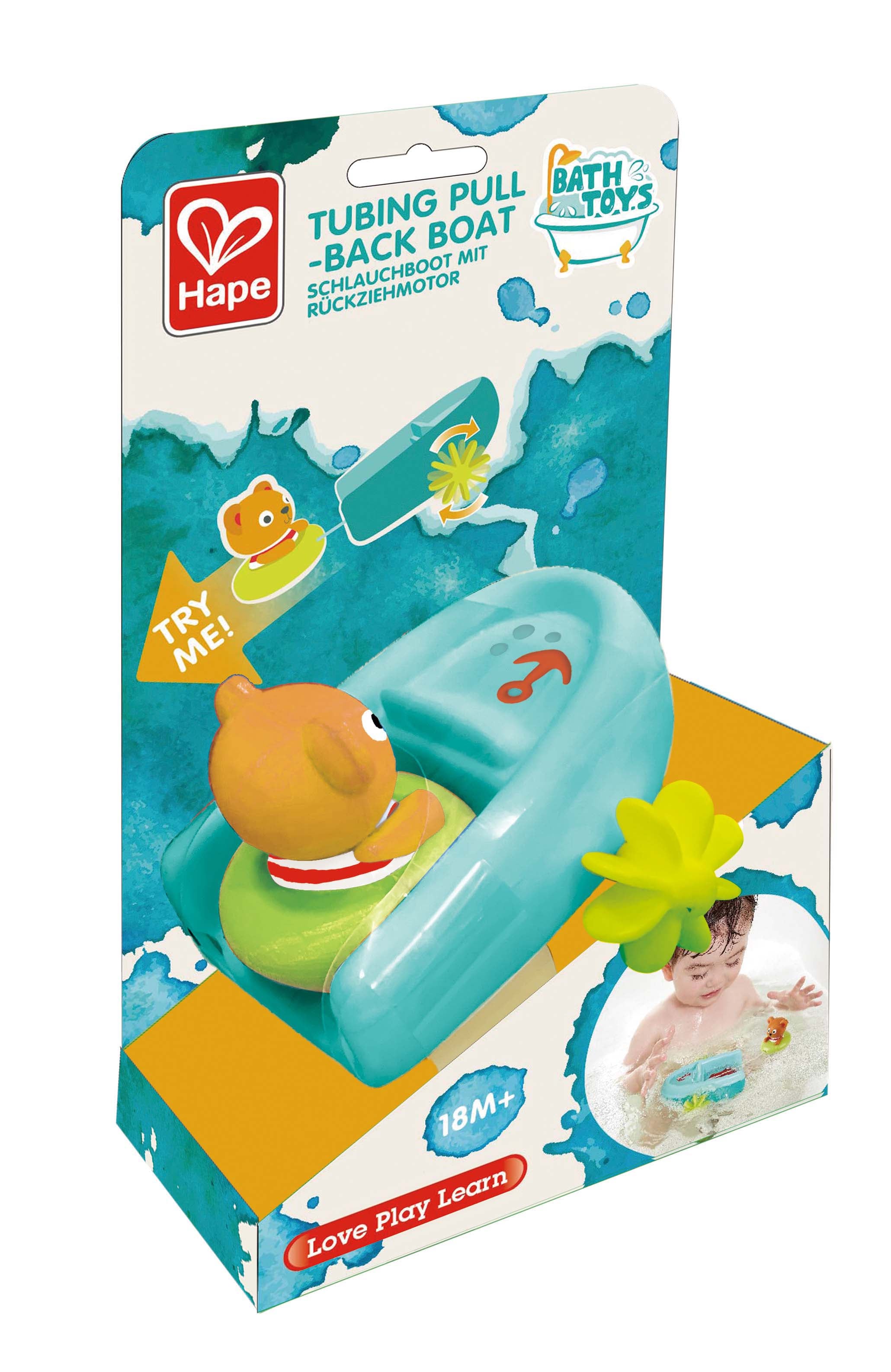 Hape Tubing Pull-Back Boat