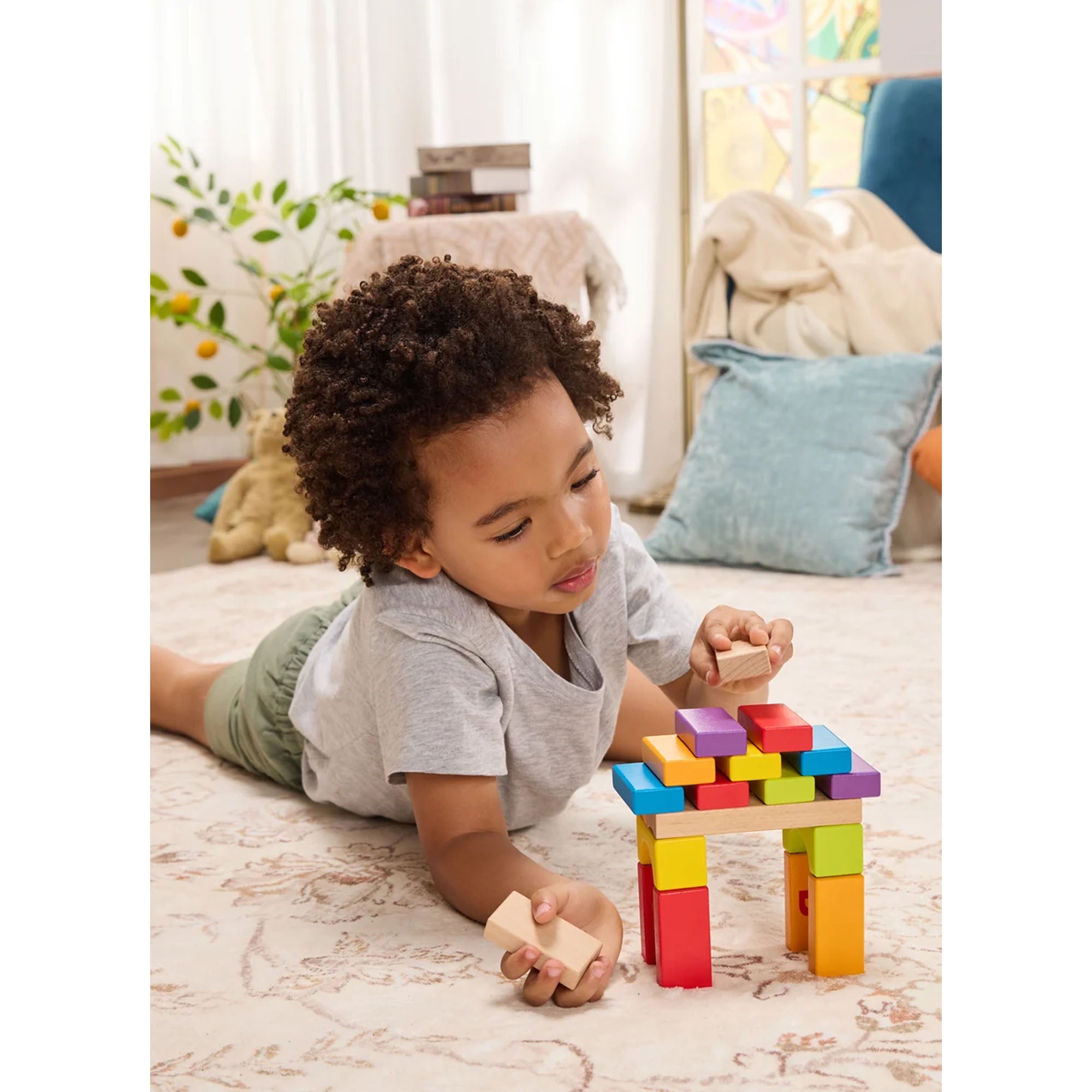Hape Grow-with-Me Blocks - 80 Pieces - Toyworld NZ