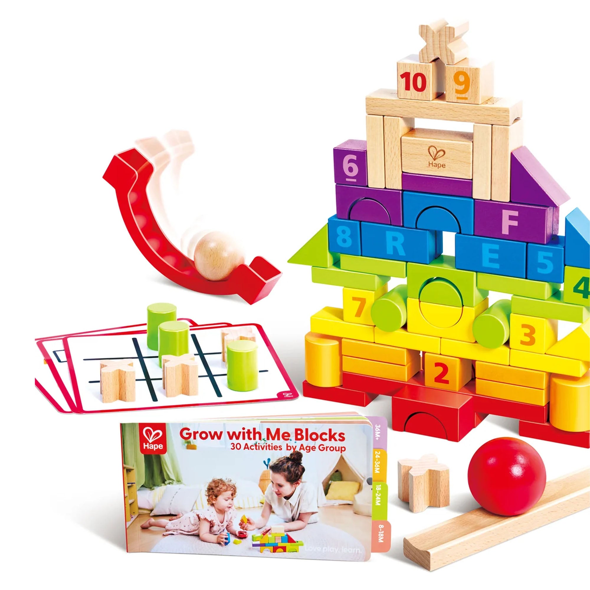 Hape Grow-with-Me Blocks - 80 Pieces - Toyworld NZ