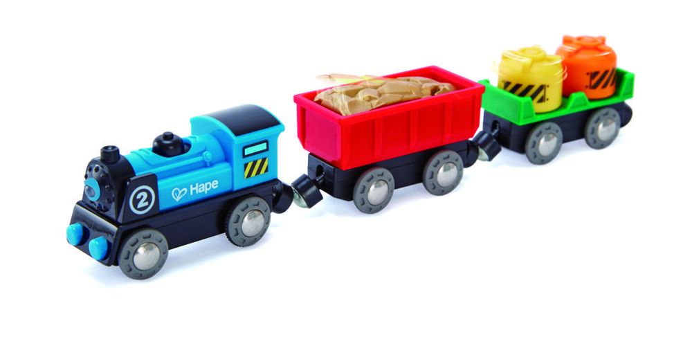 Hape Battery Powered Rolling-Stock Set