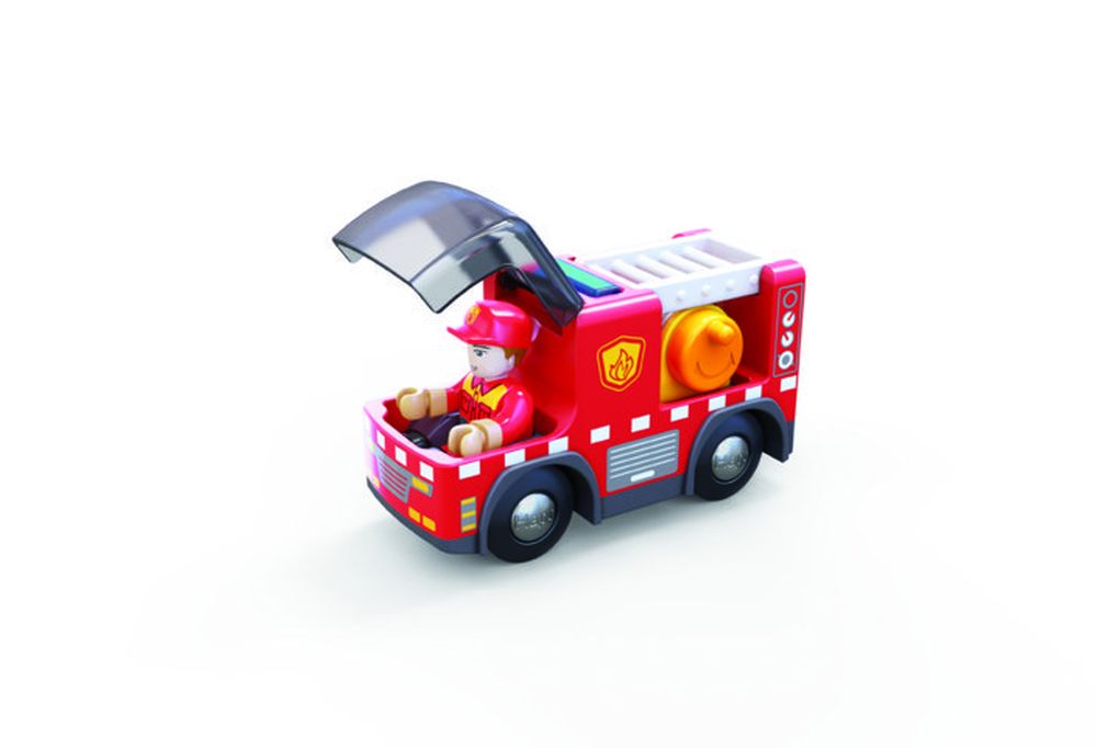 Hape Railway Fire Truck With Siren