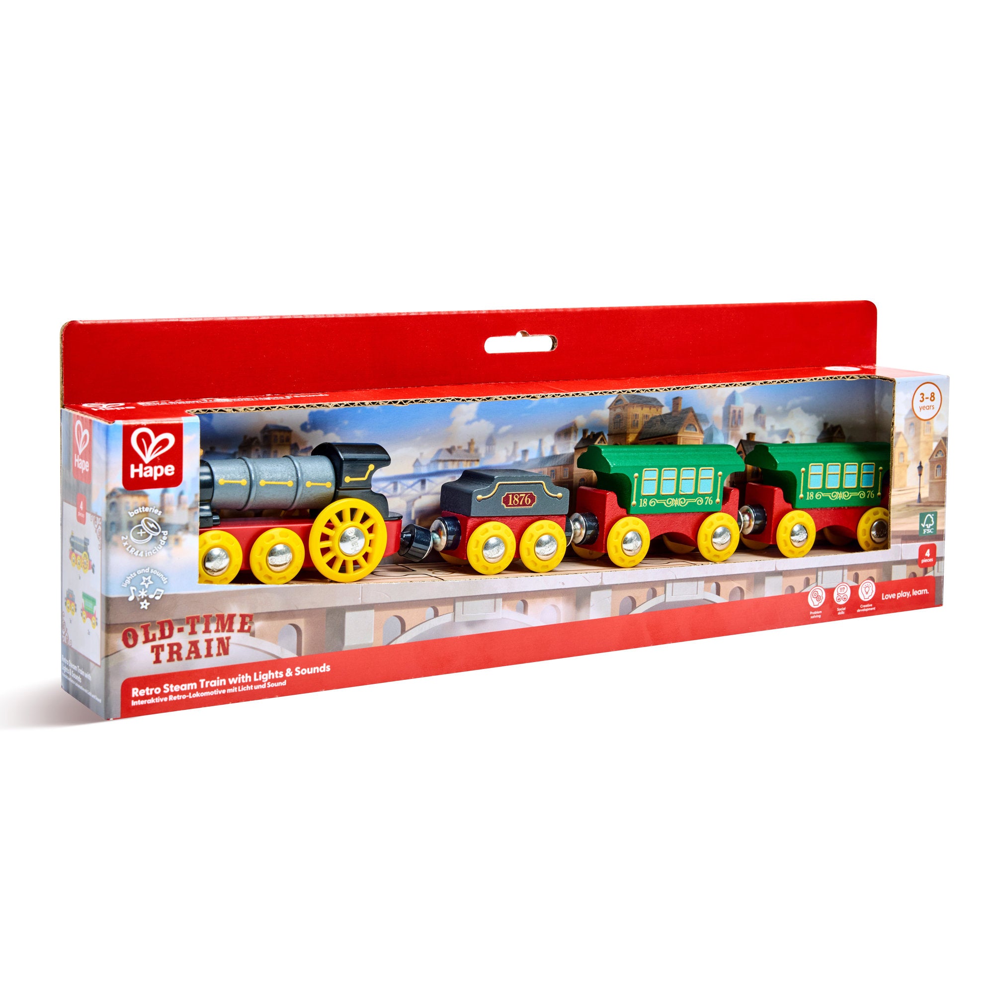 Hape Retro Steam Train with Lights & Sounds