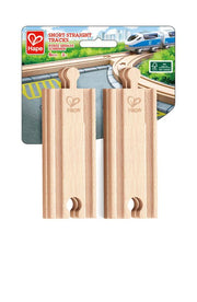 Hape Railway Short Straight Tracks 4 Pack