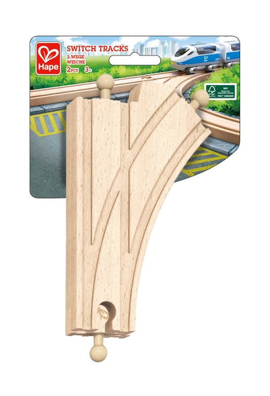 Hape Railway Switch Tracks 2 Pack - Toyworld NZ