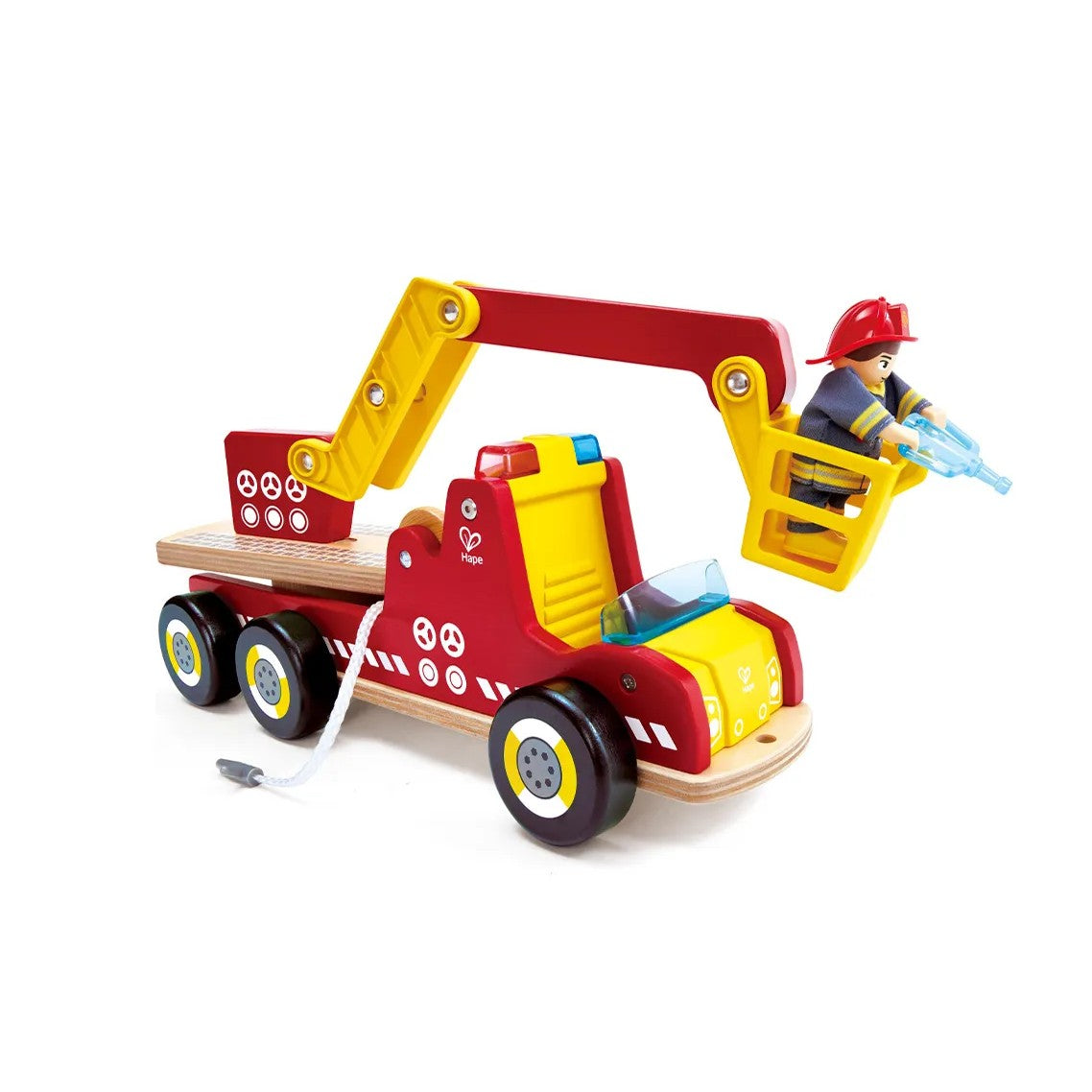Hape Siren & Lights Toy Fire Truck