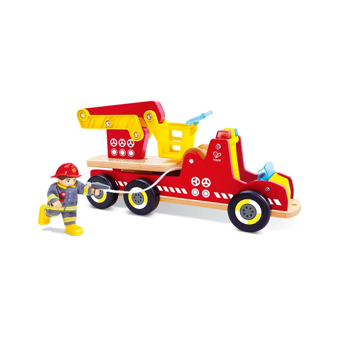 Hape Siren & Lights Toy Fire Truck