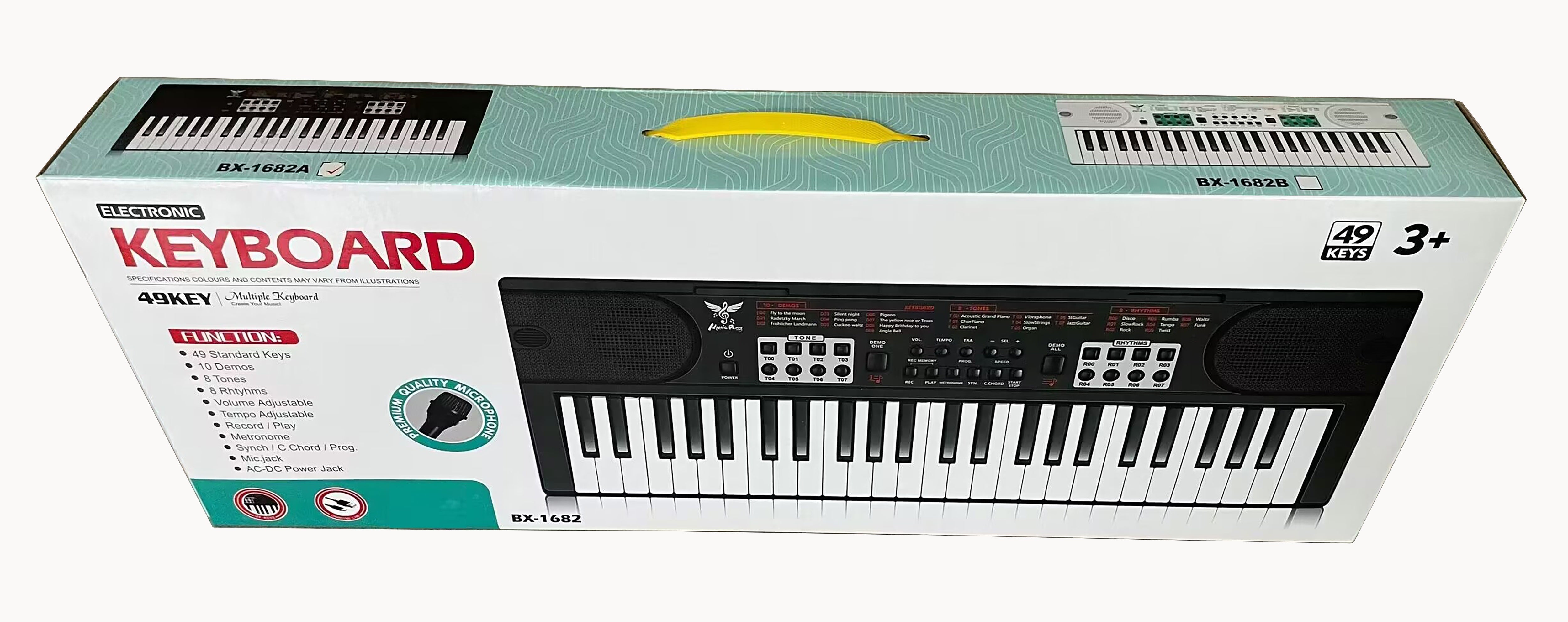 49 Keys Electronic Keyboard 54cm x 19cm – Toyworld NZ
