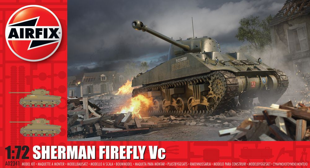 Airfix 1:72 Sherman Firefly Vc Tank Model Kit