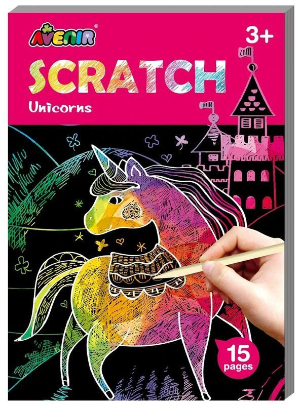 Avenir Scratch Book Unicorns Small