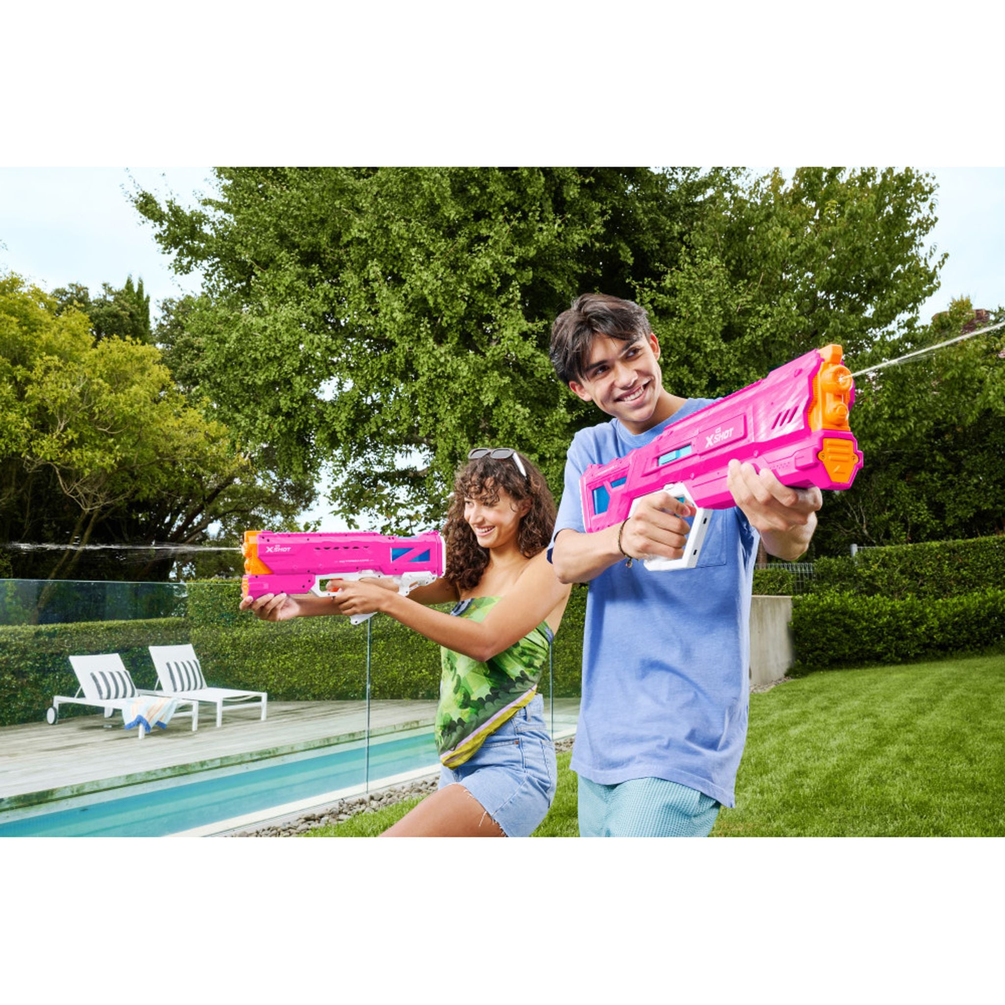 ZURU XSHOT Water Hydra Pulse Motor Soakers Pink Skin