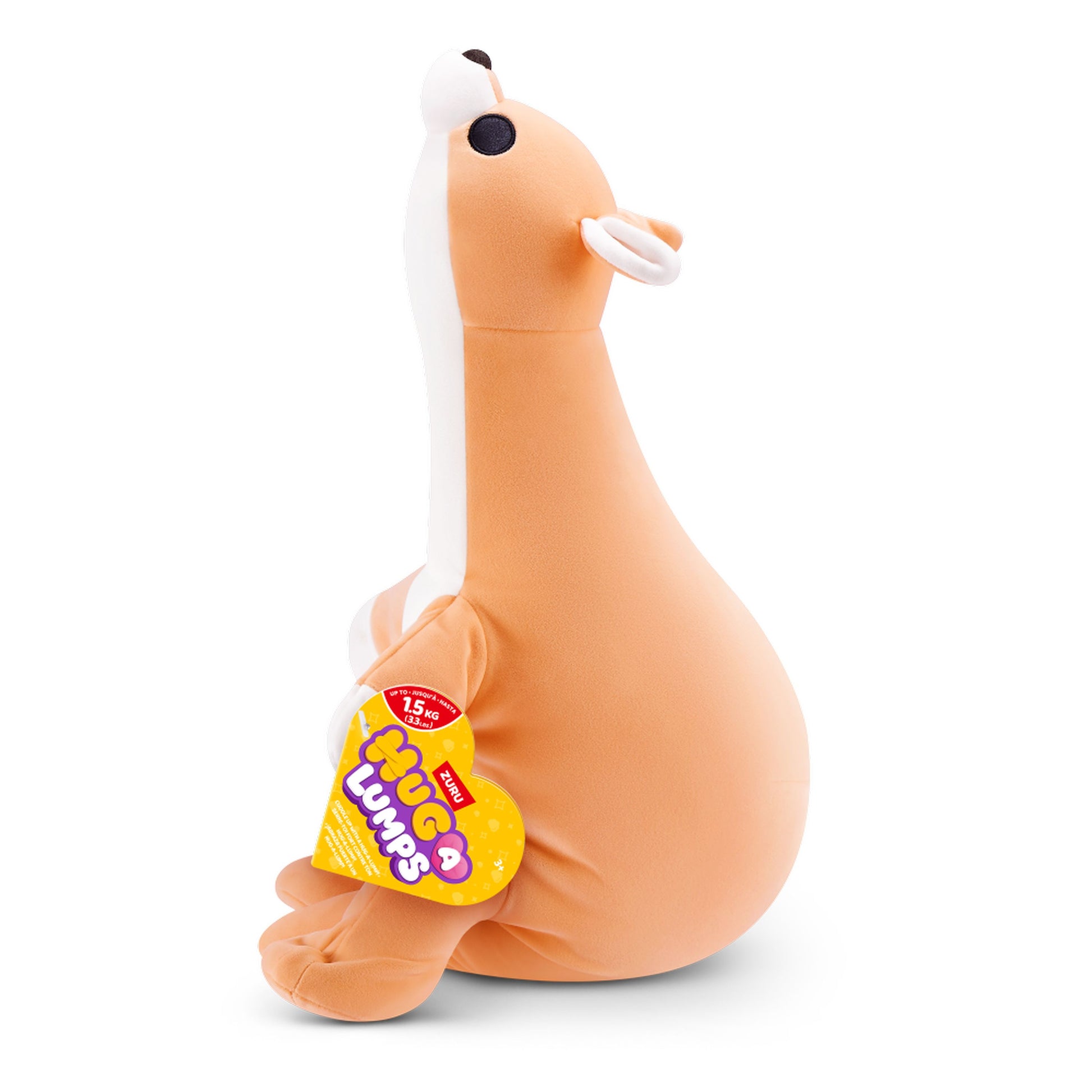 ZURU Hug A Lumps Medium S2 Weighted Plush - Jess the Kangaroo - Toyworld NZ