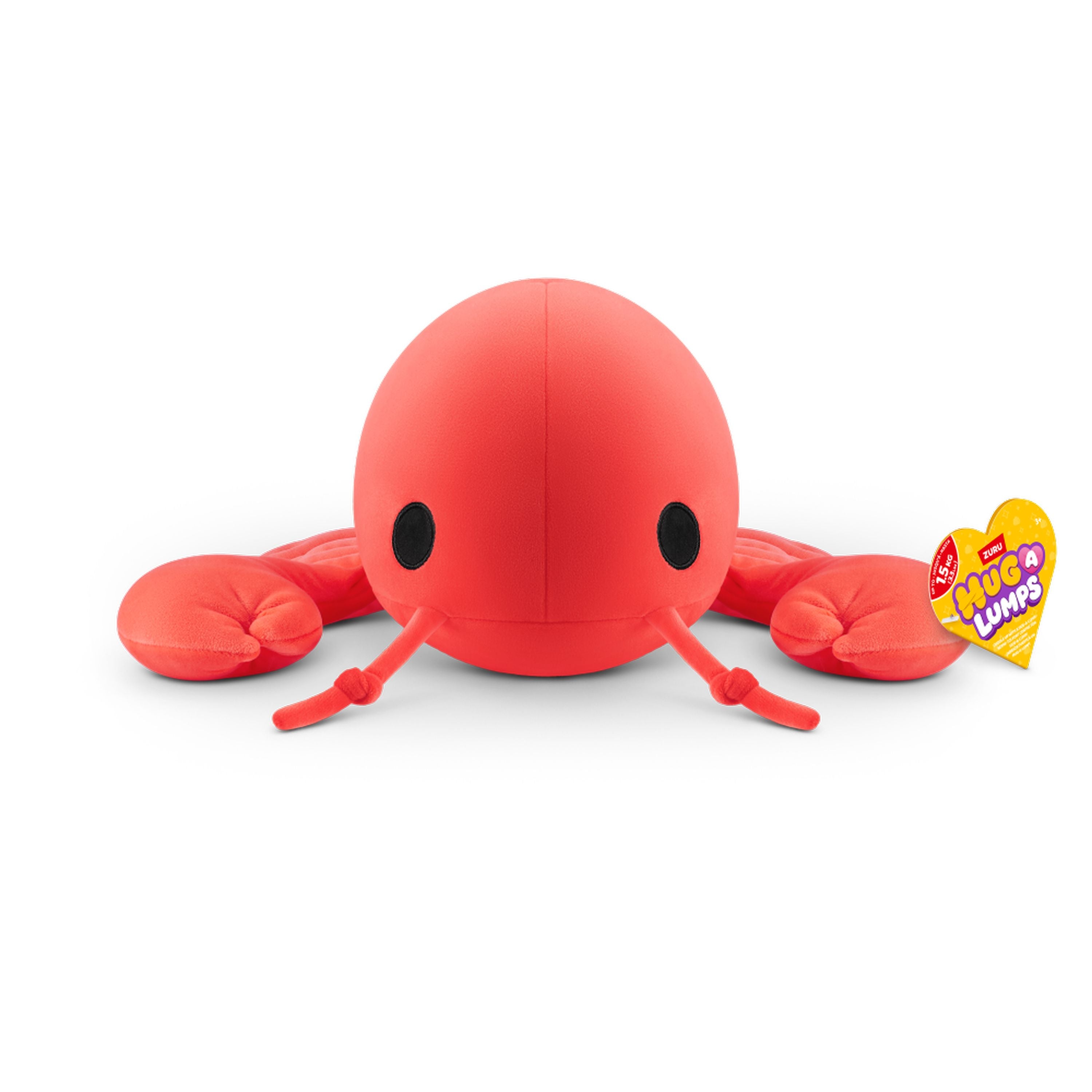 ZURU Hug A Lumps Medium S2 Weighted Plush - Lenny the Lobster