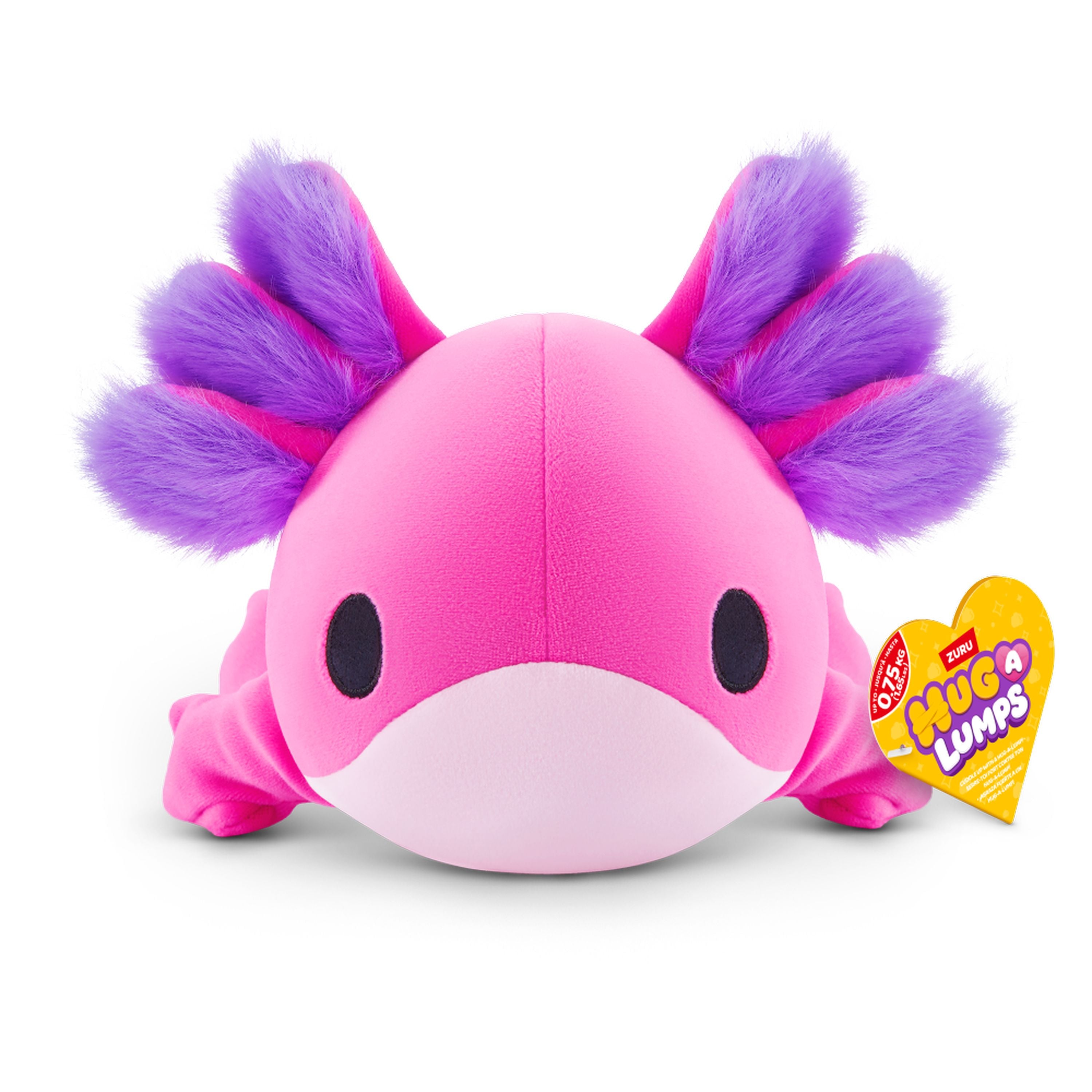 ZURU Hug A Lumps Small Weighted Plush - Ally the Axolotl