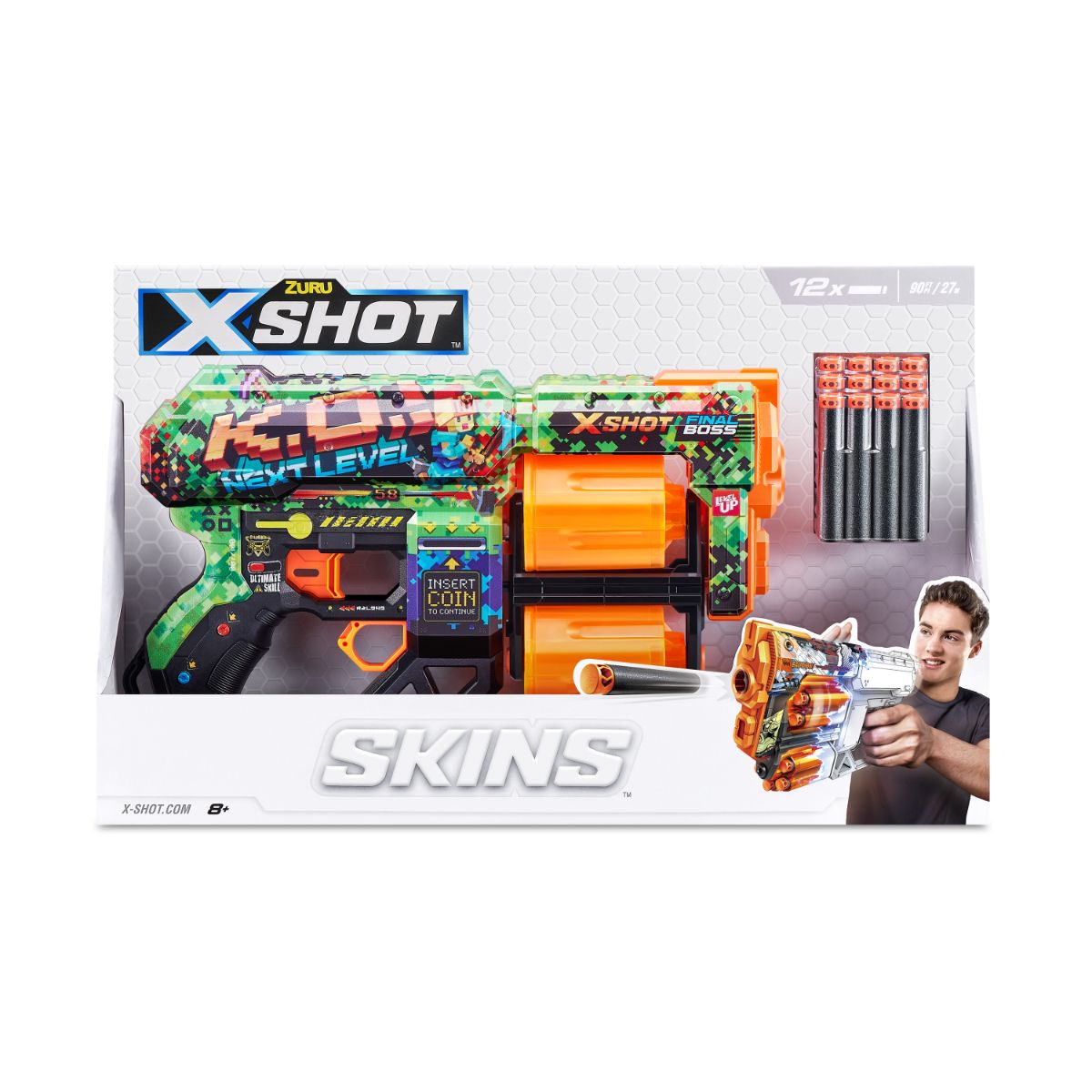 ZURU X Shot Skins Dread Dart Blaster - K.O.