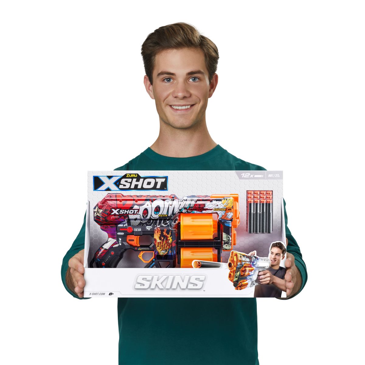 ZURU X Shot Skins Dread Dart Blaster - Boom