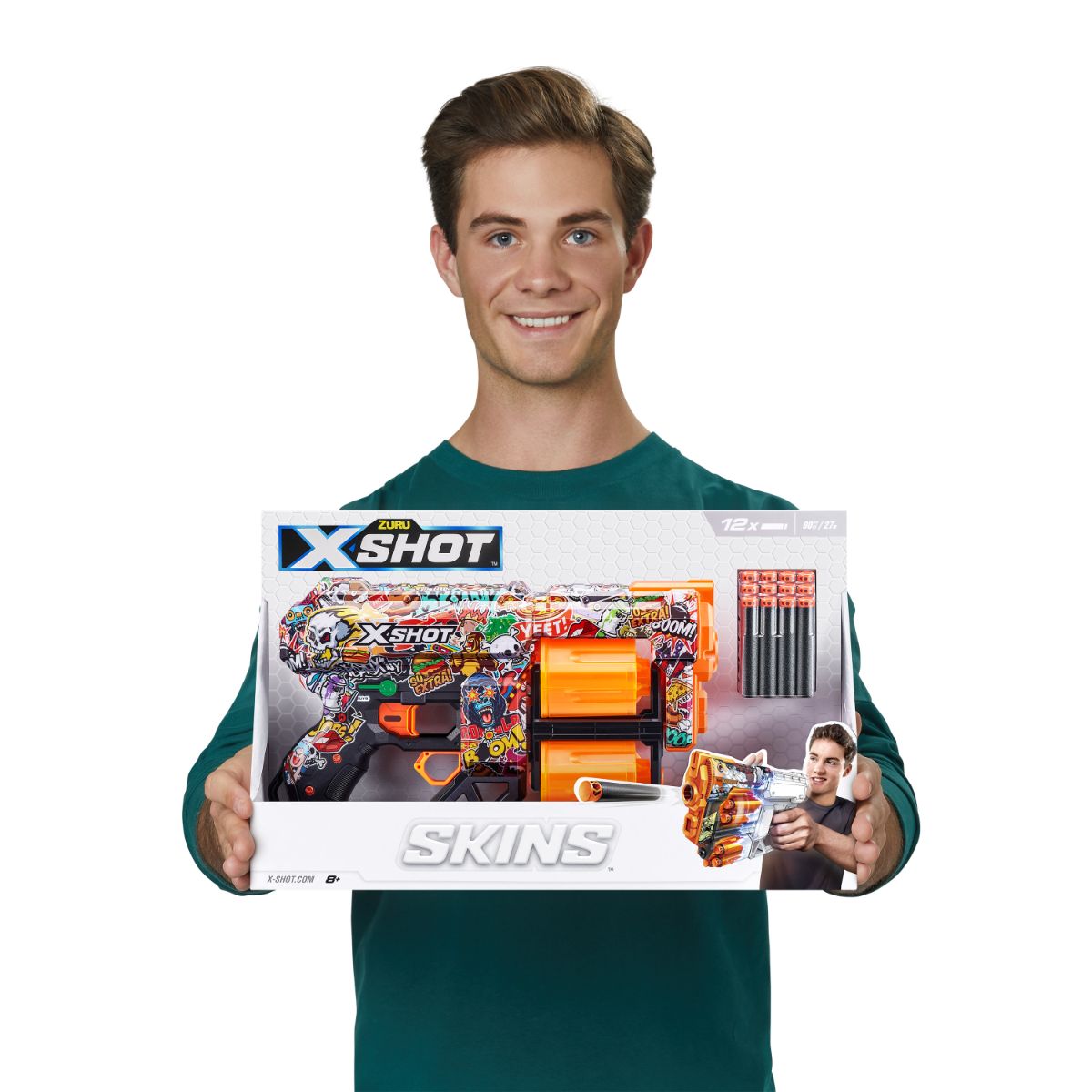 ZURU X Shot Skins Dread Dart Blaster - Sketch