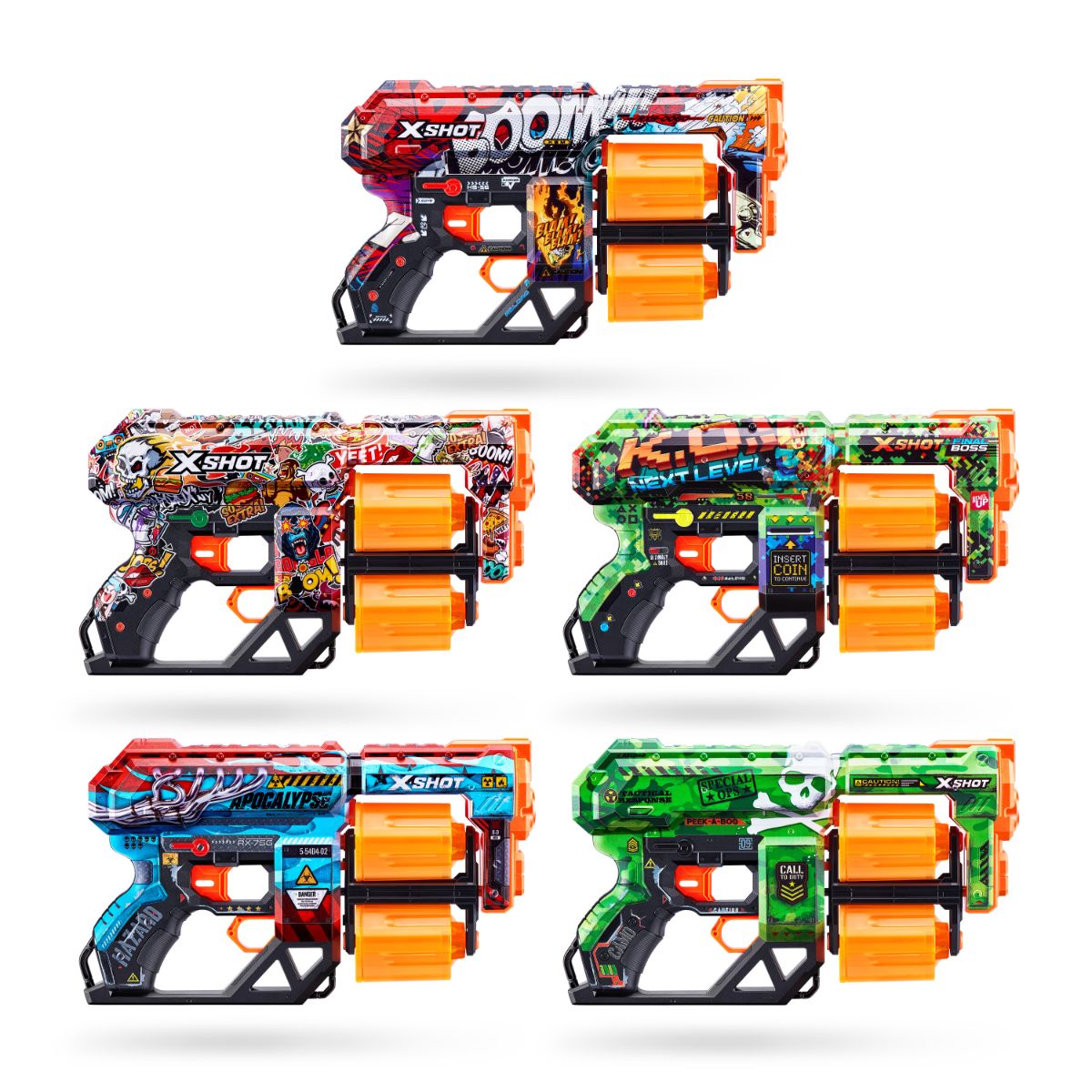 ZURU X Shot Skins Dread Dart Blaster - Sketch