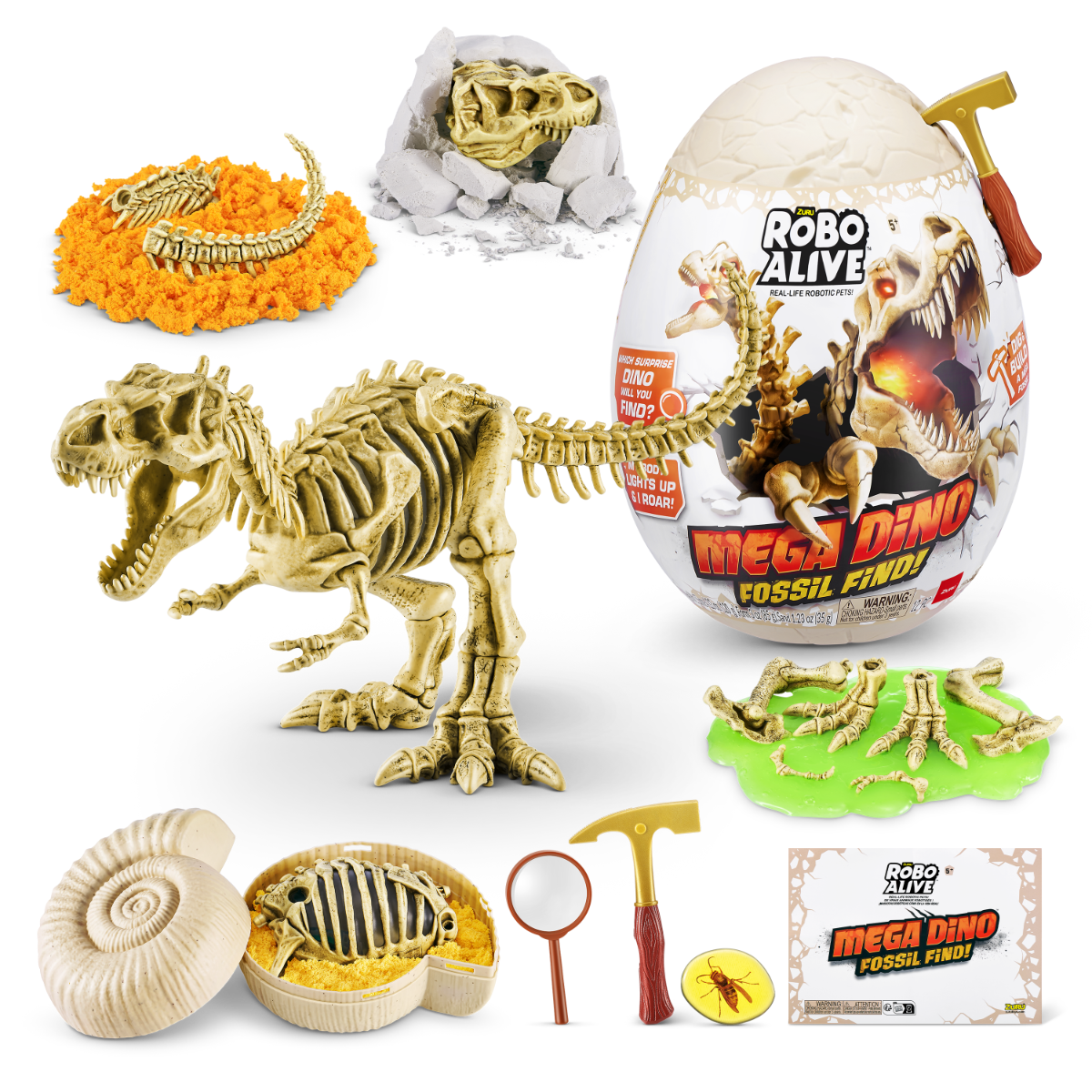 ZURU Robo Alive Mega Dino Fossil Surprise Egg
