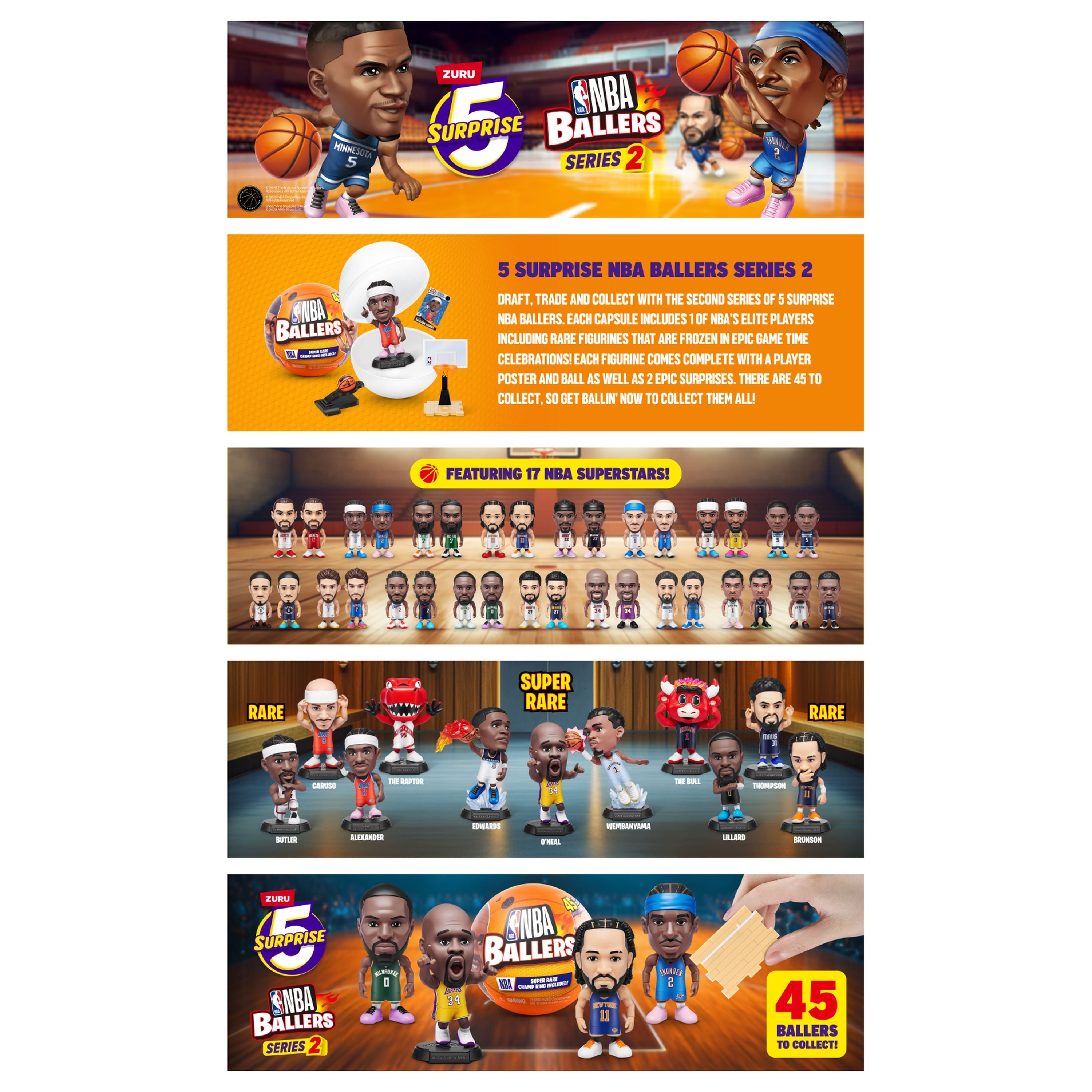 ZURU 5 Surprise NBA Ballers Series 2