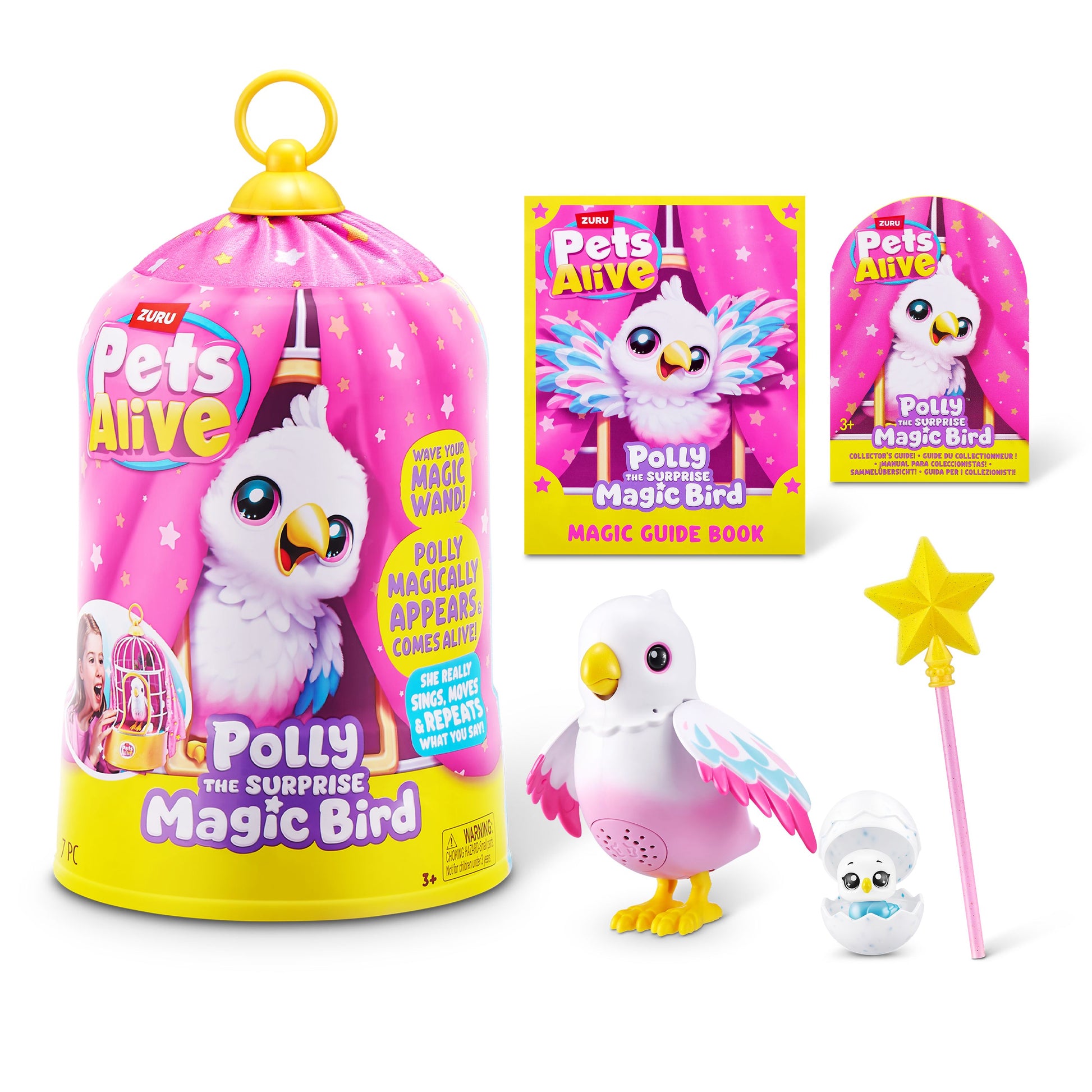 ZURU Pets Alive Polly The Surprise Magic Bird Playset - Toyworld NZ