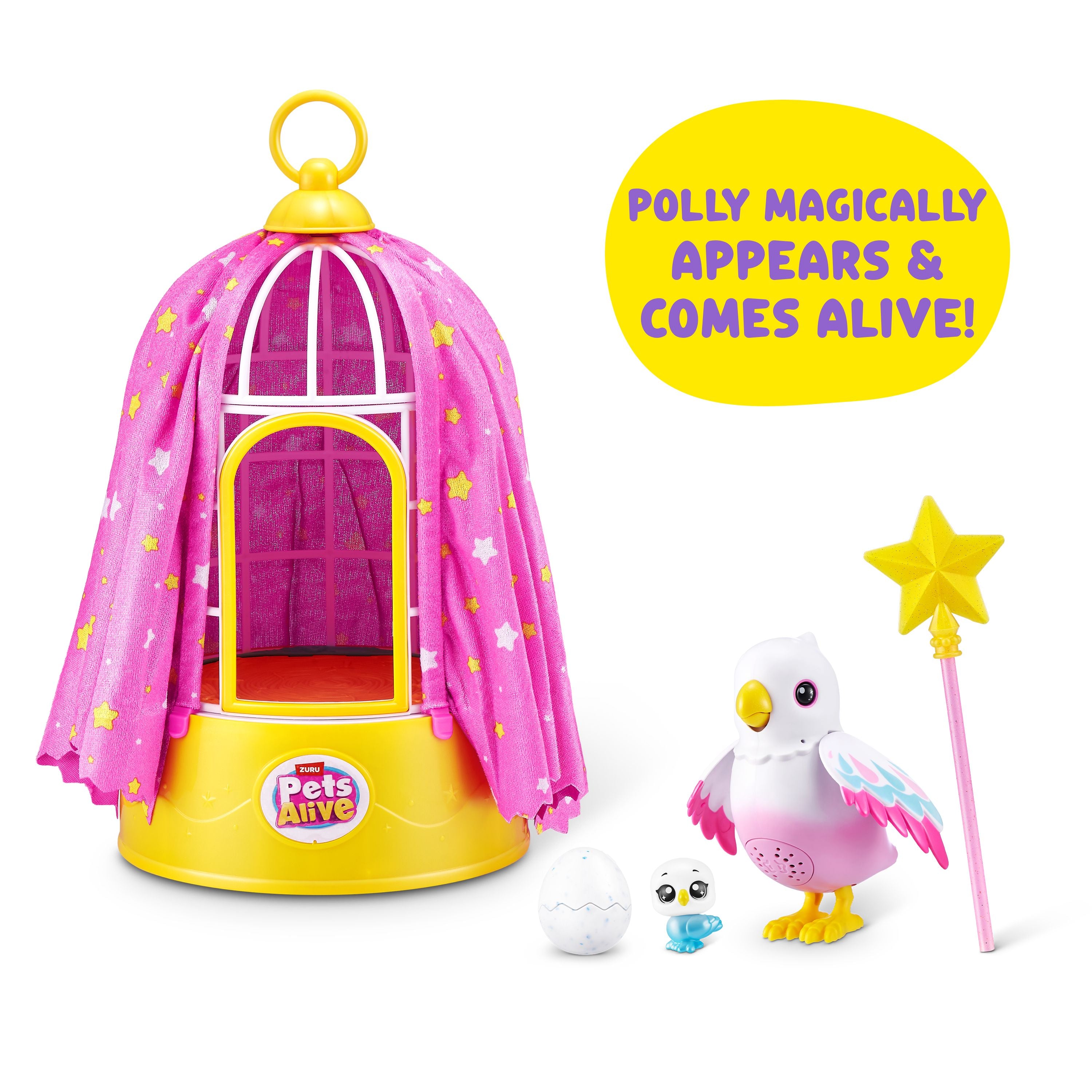 ZURU Pets Alive Polly The Surprise Magic Bird Playset - Toyworld NZ