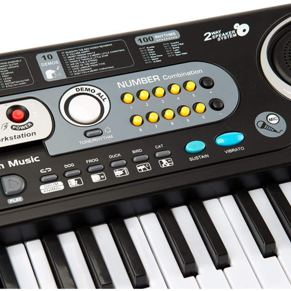 Close-up shot of the Academy of Music 54 Key Toy Electric Piano Keyboard for kids