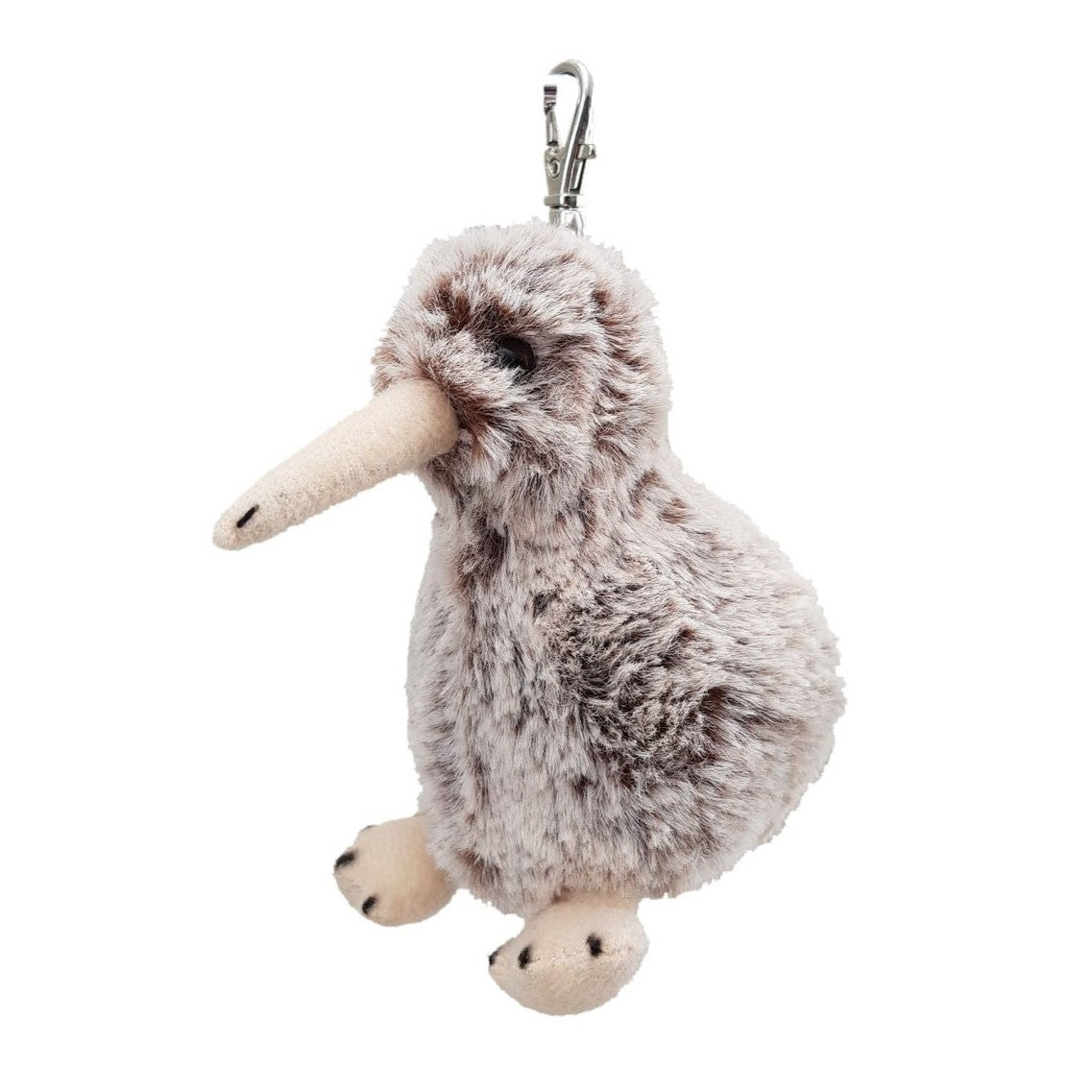 Antics Brown Kiwi Keyclip keychain soft toy.