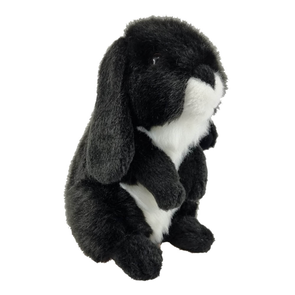 Antics Nibbles Black Rabbit Medium soft toy.
