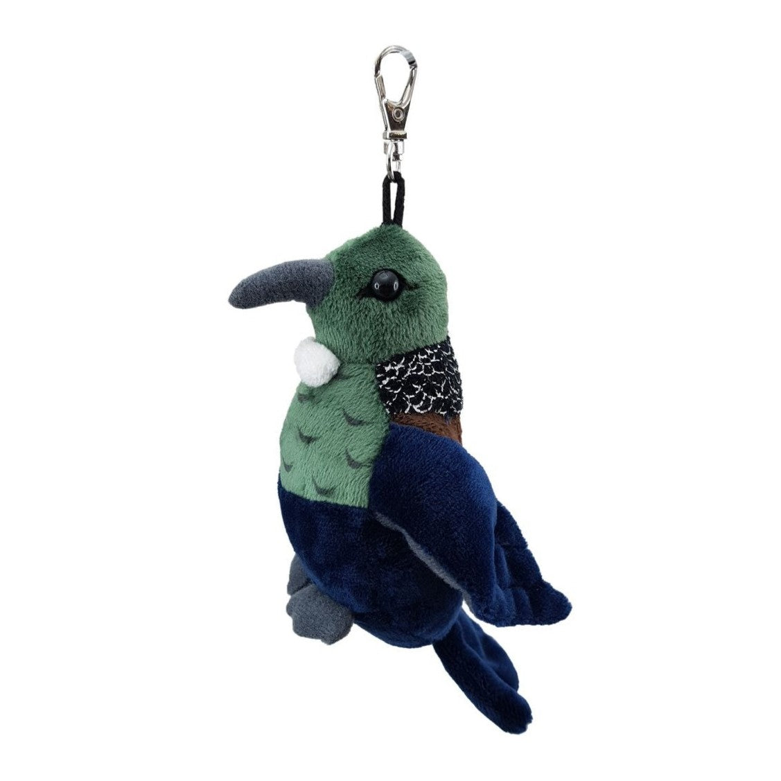 Antics Tui Keyclip keychain soft toy.