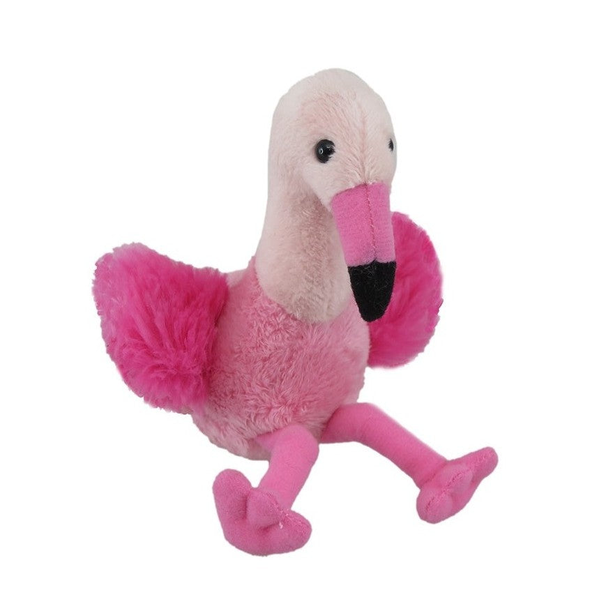 Antics Wildlife Series Mini Flamingo soft toy.