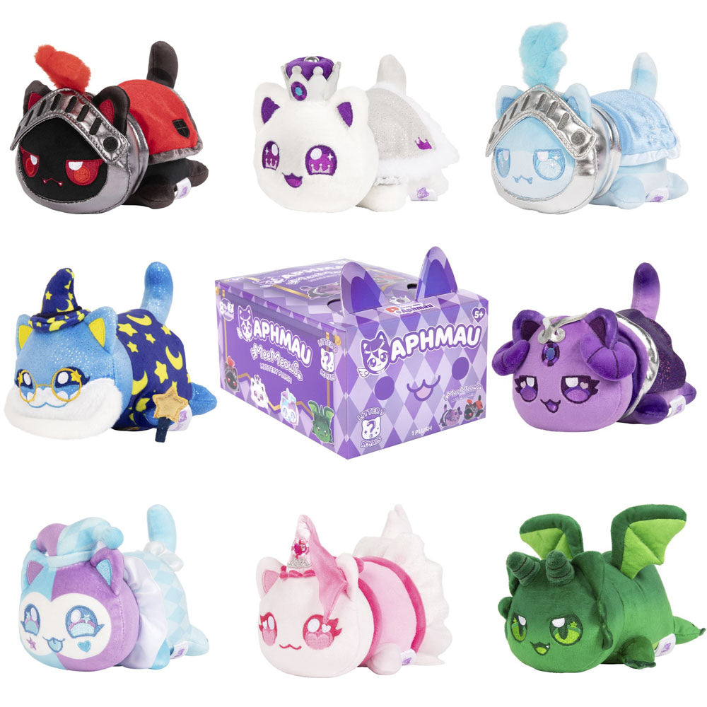 Collect all Aphmau Mystery MeeMeows 6 Inch Plush Series 9 - Royals blind box