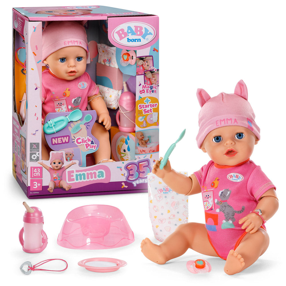 BABY Born 43cm Click and Play - Emma - Toyworld NZ