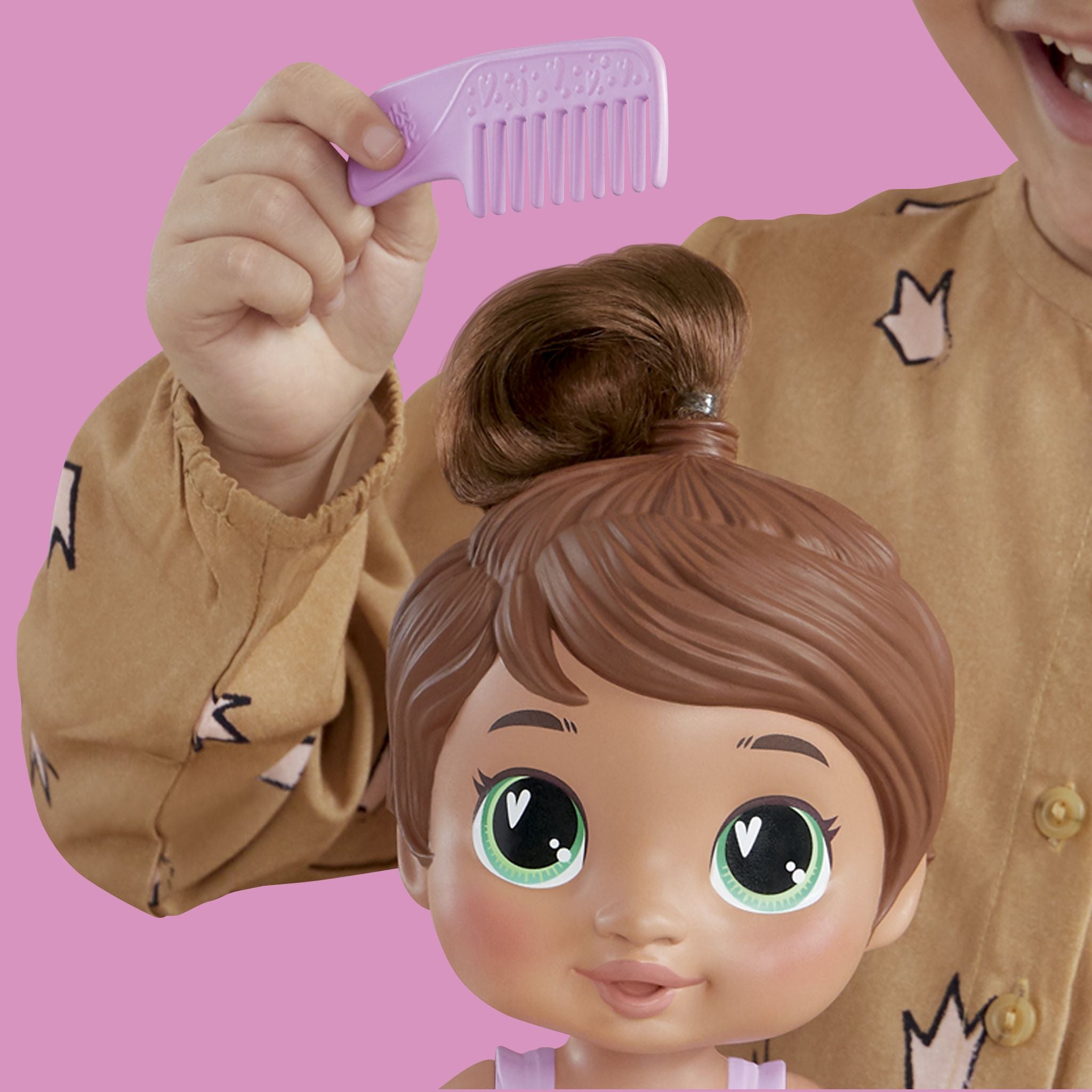 Baby Alive Pretend Shampoo Snuggle Brown Hair Sophia