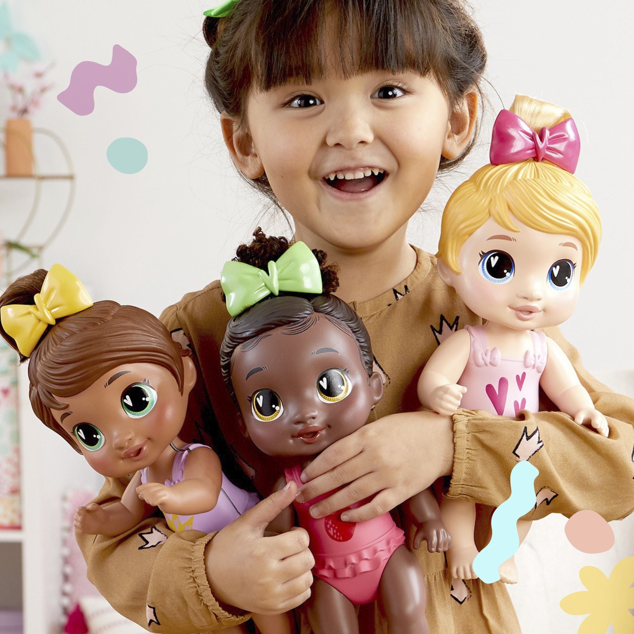 Baby Alive Pretend Shampoo Snuggle Brown Hair Sophia