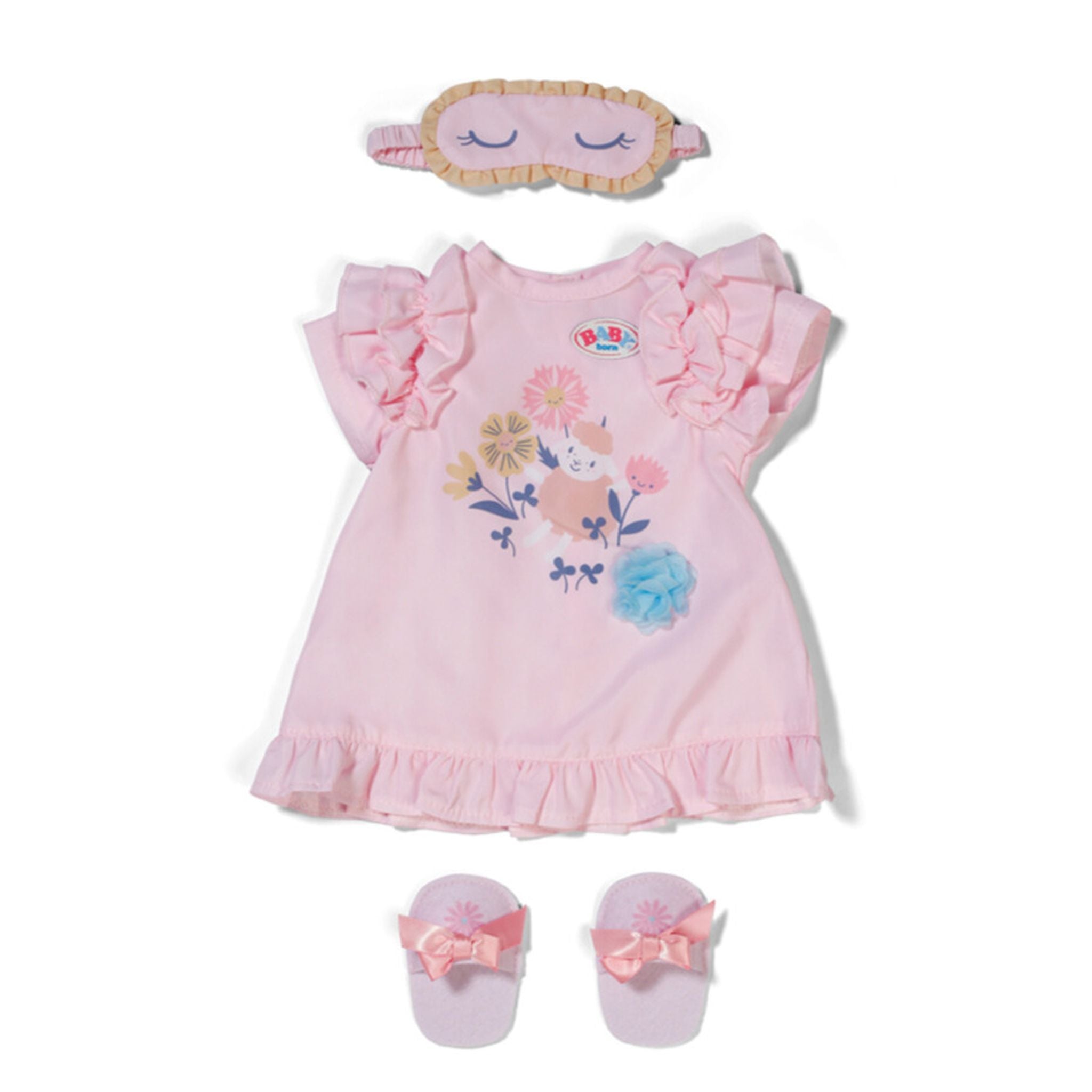 BABY Born 43cm Pink Nightgown Set