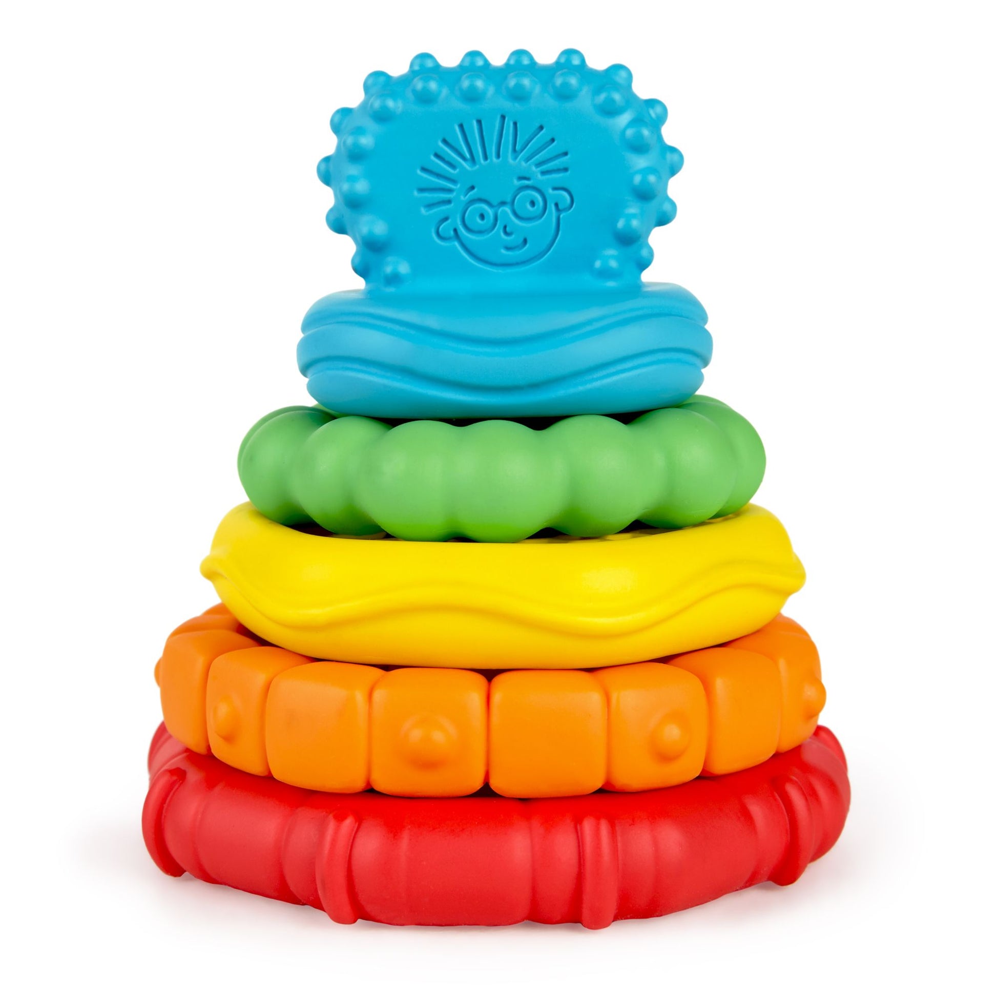 Baby Einstein Stack & Teethe Multi-Textured Teether Toy - Toyworld NZ