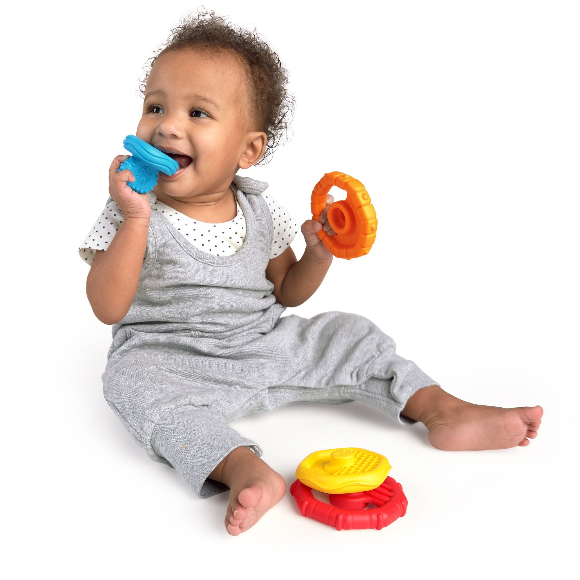 Baby Einstein Stack & Teethe Multi-Textured Teether Toy - Toyworld NZ