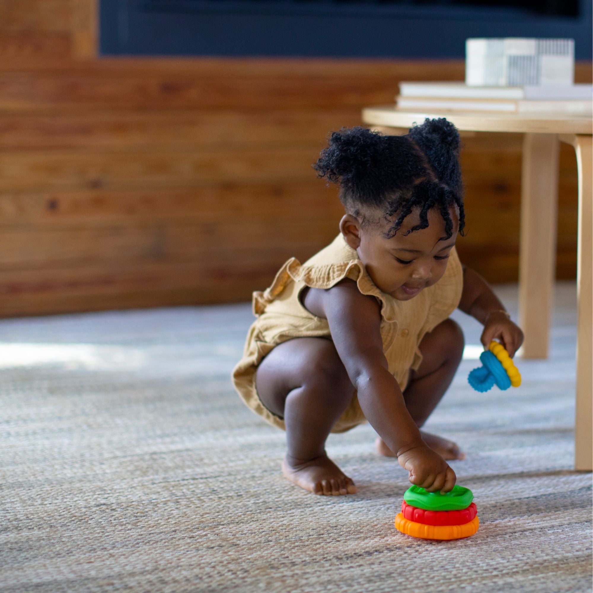 Baby Einstein Stack & Teethe Multi-Textured Teether Toy - Toyworld NZ