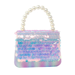 Pink Poppy Shimmering Mermaid Sequin Hard Handbag