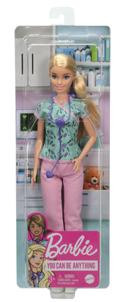 Barbie Career Doll Nurse Blonde/Pink Trousers