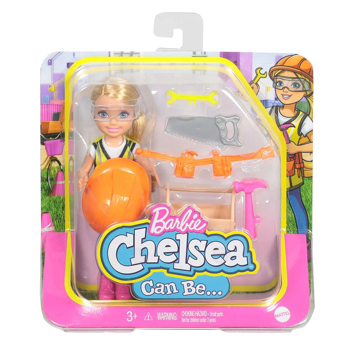 Barbie Chelsea Can Be... Doll Construction Worker - Toyworld NZ