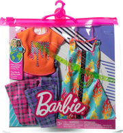 Barbie Fashions 2 Pack Blue Flame Dress And Orange Shirt