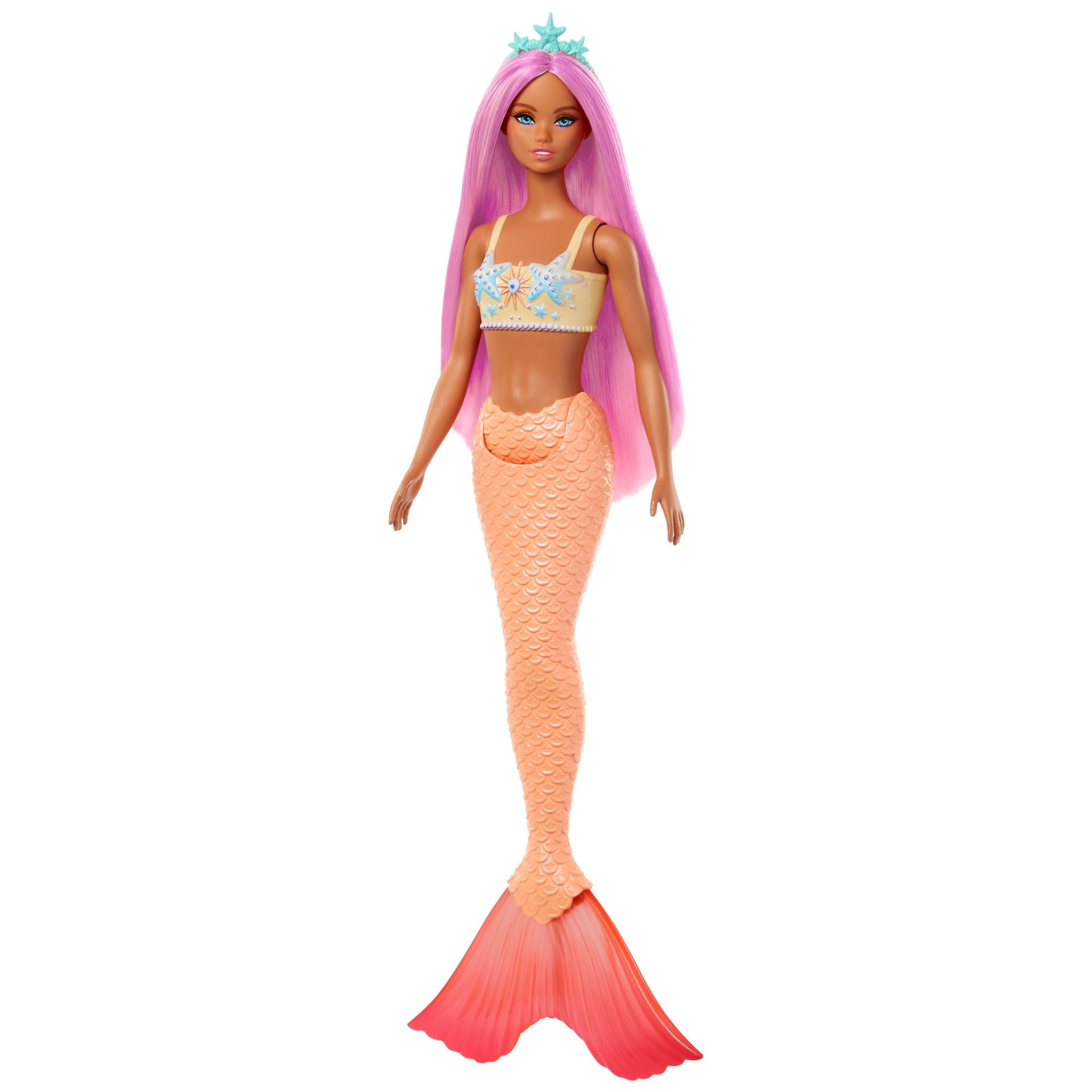 Barbie Dreamtopia Mermaid Doll - Peach