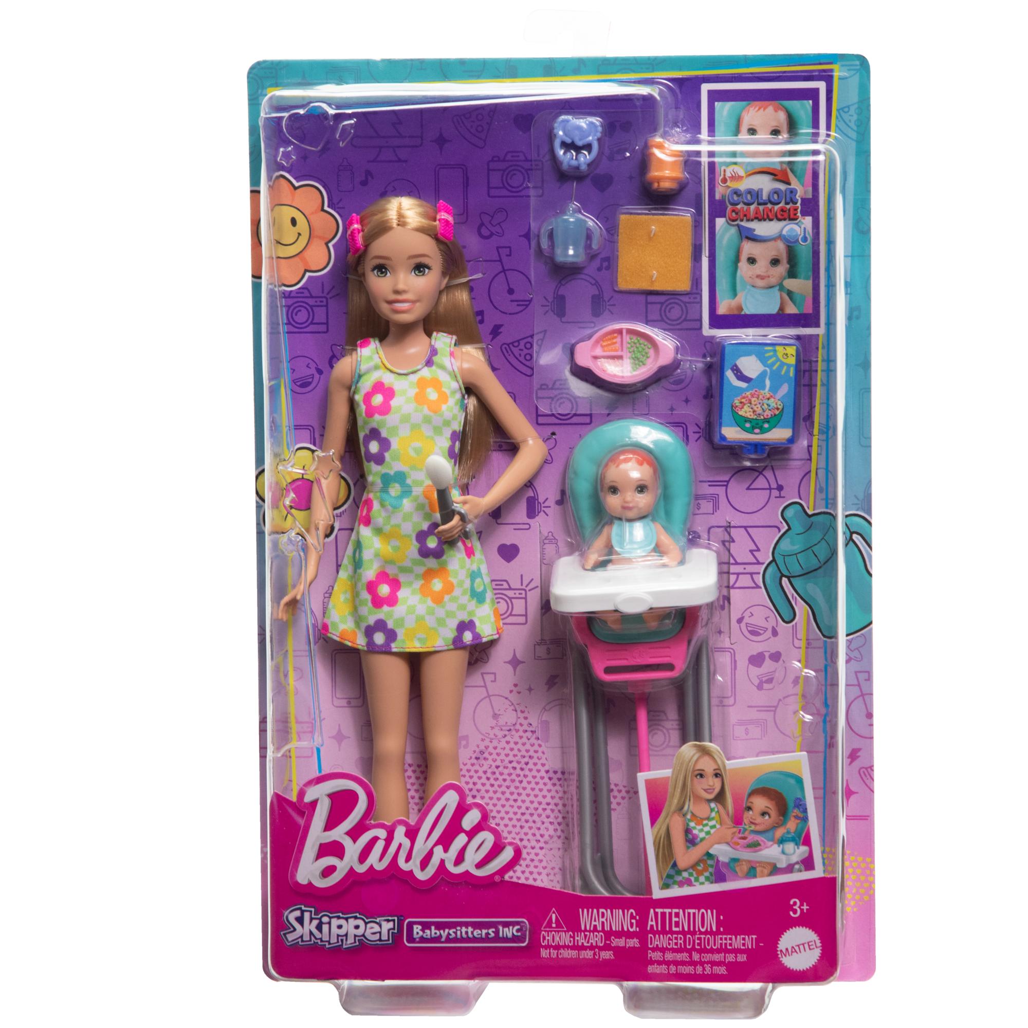 Barbie Skipper Babysitters Inc. Doll & Accessory - Blonde Hair & High Chair