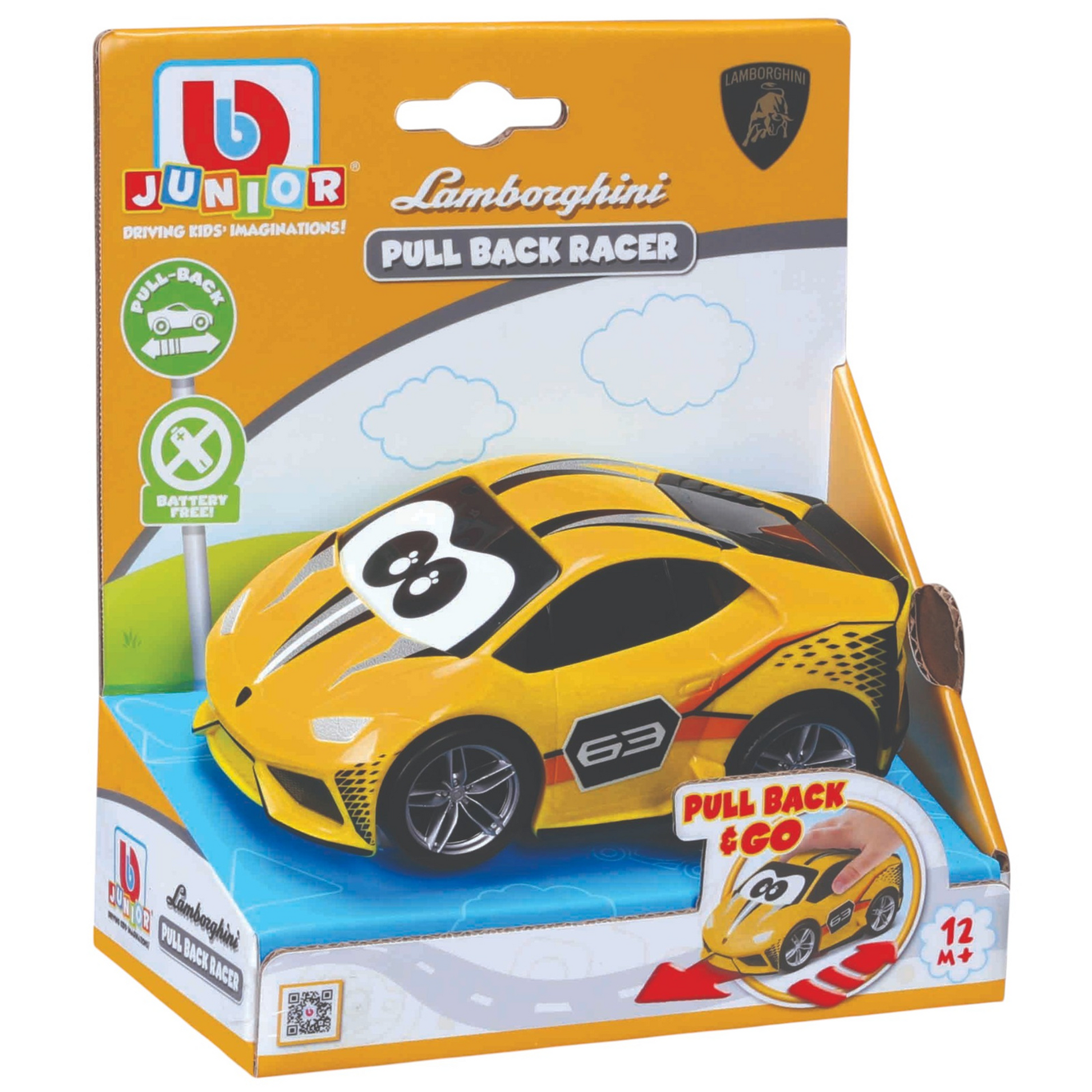 BB Junior: Pullback Racer Lamborghini - Toyworld NZ